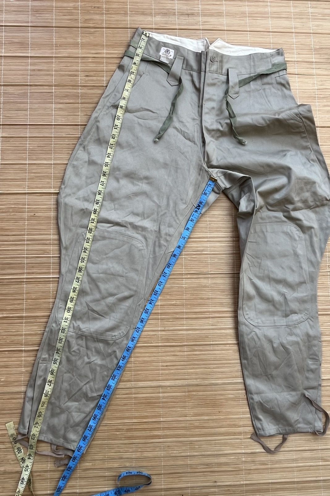 Vintage Vtg 60s Japanese work pants inspired IJA 40s riding pants Size US 35 - 19 Thumbnail