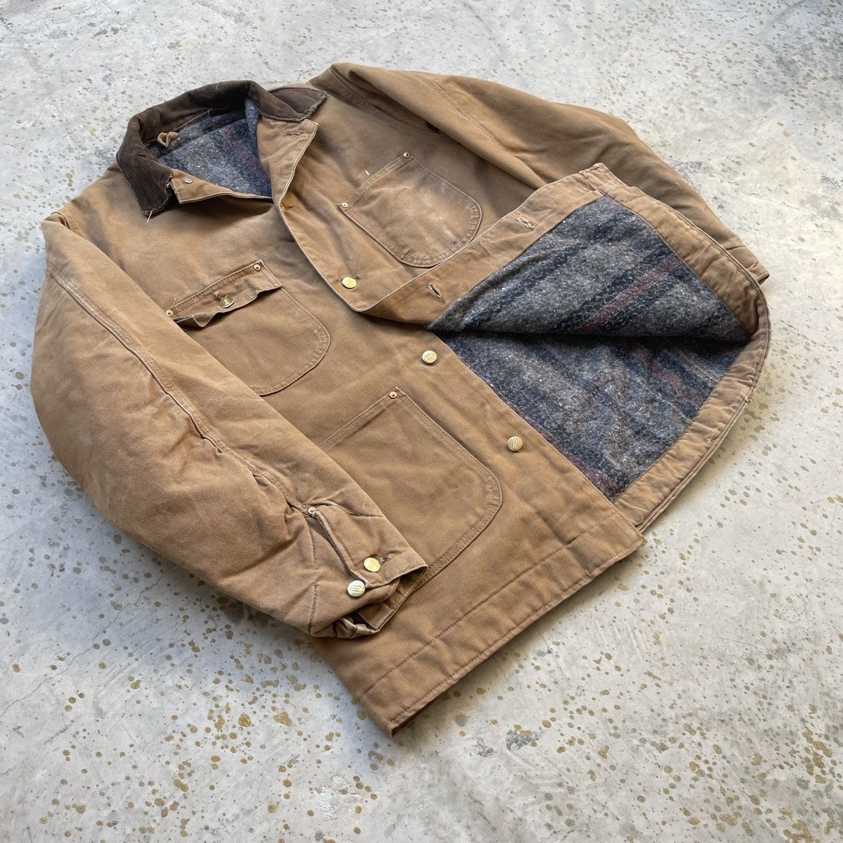 Carhartt Vintage 70s brown Carhartt chore jacket Size US XL / EU 56 / 4 - 1 Thumbnail