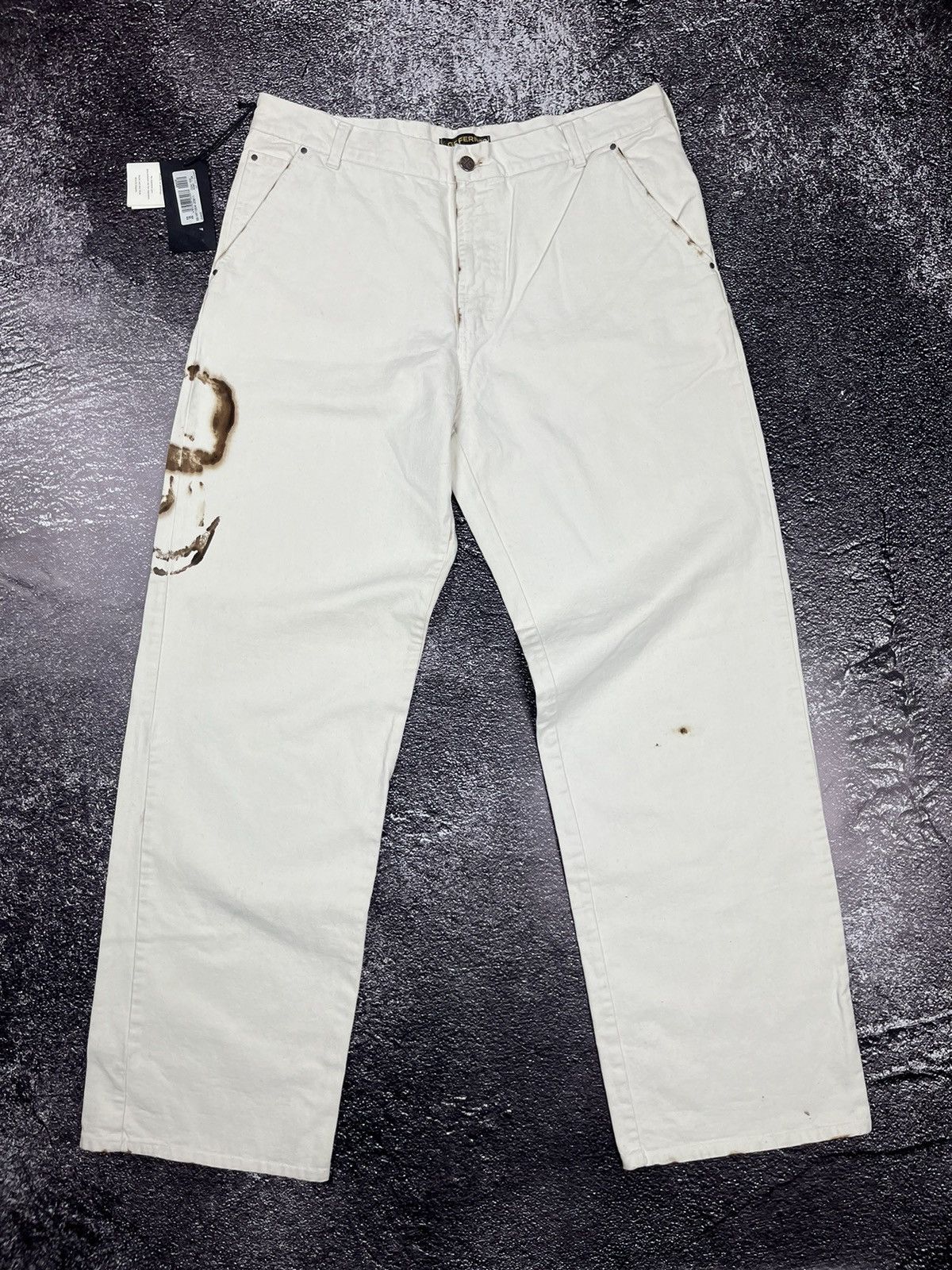 Gianfranco Ferre Gianfranco Ferre Painted Vintage Rare Y2k Denim Pants Size US 38 / EU 54 - 2 Thumbnail