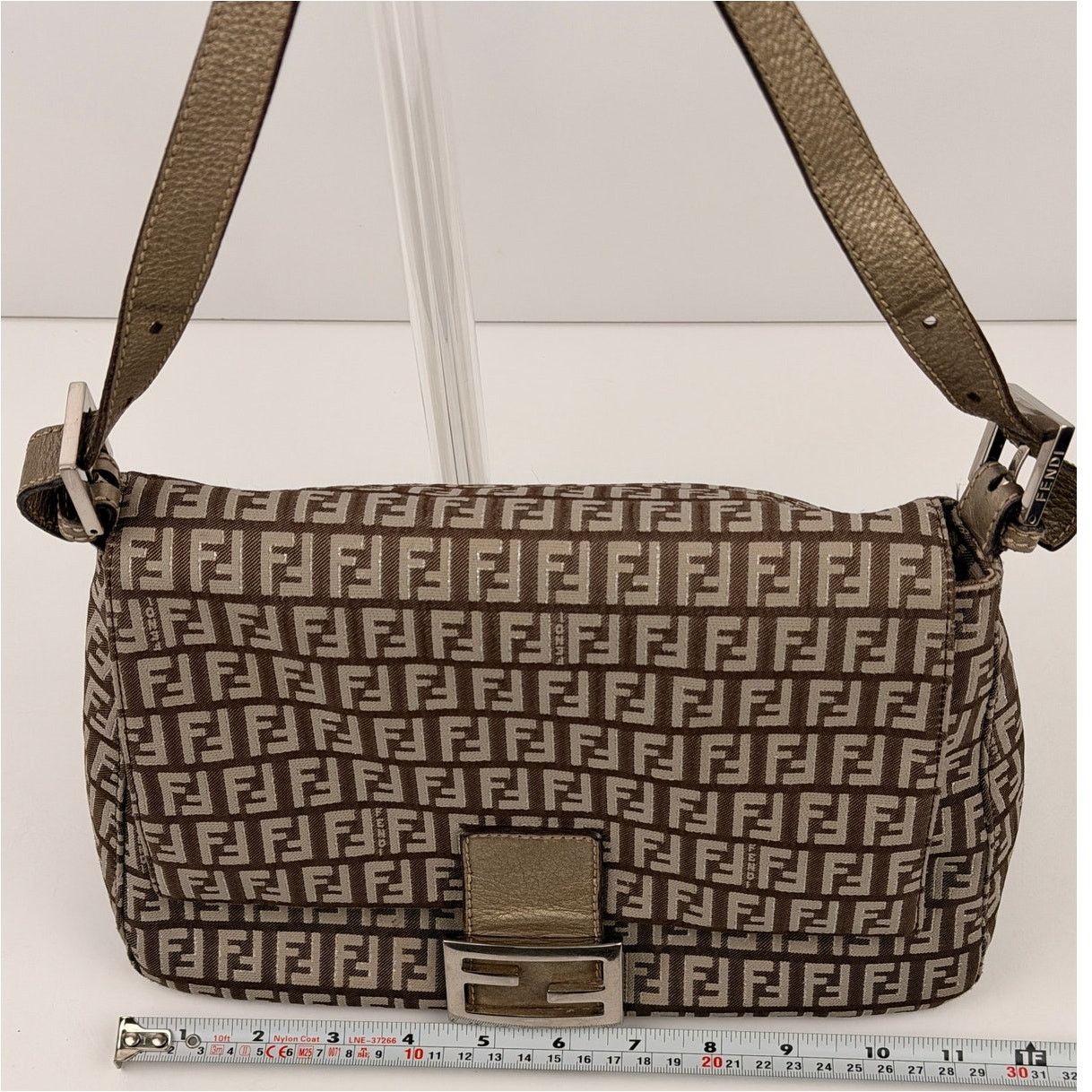 Fendi Fendi Zucchino Fabric and Leather Mama Baguette Bag Size ONE SIZE - 13 Thumbnail