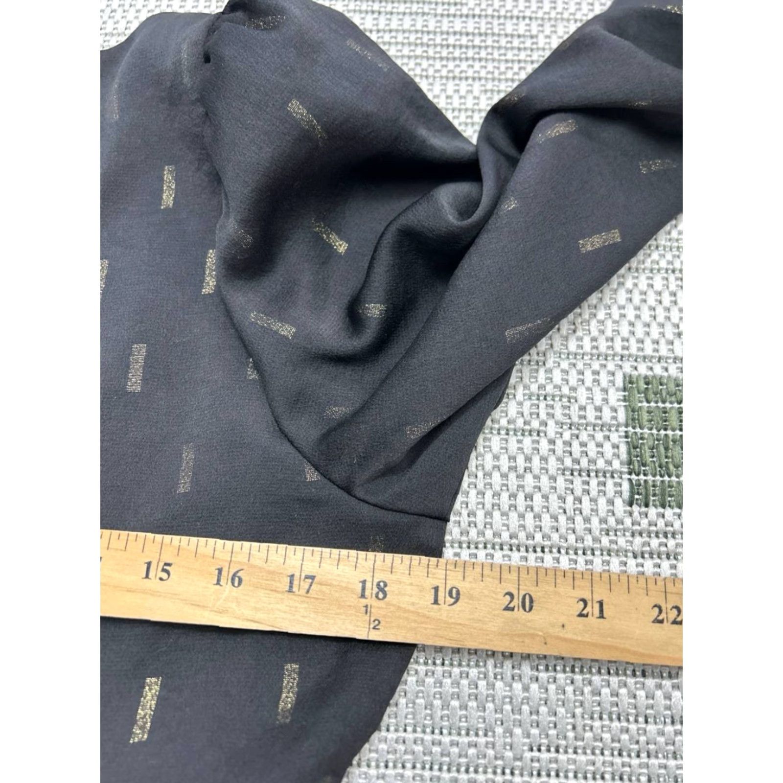 Madewell Madewell Dress Womens Medium Black Gold Blouson Size M / US 6-8 / IT 42-44 - 6 Thumbnail