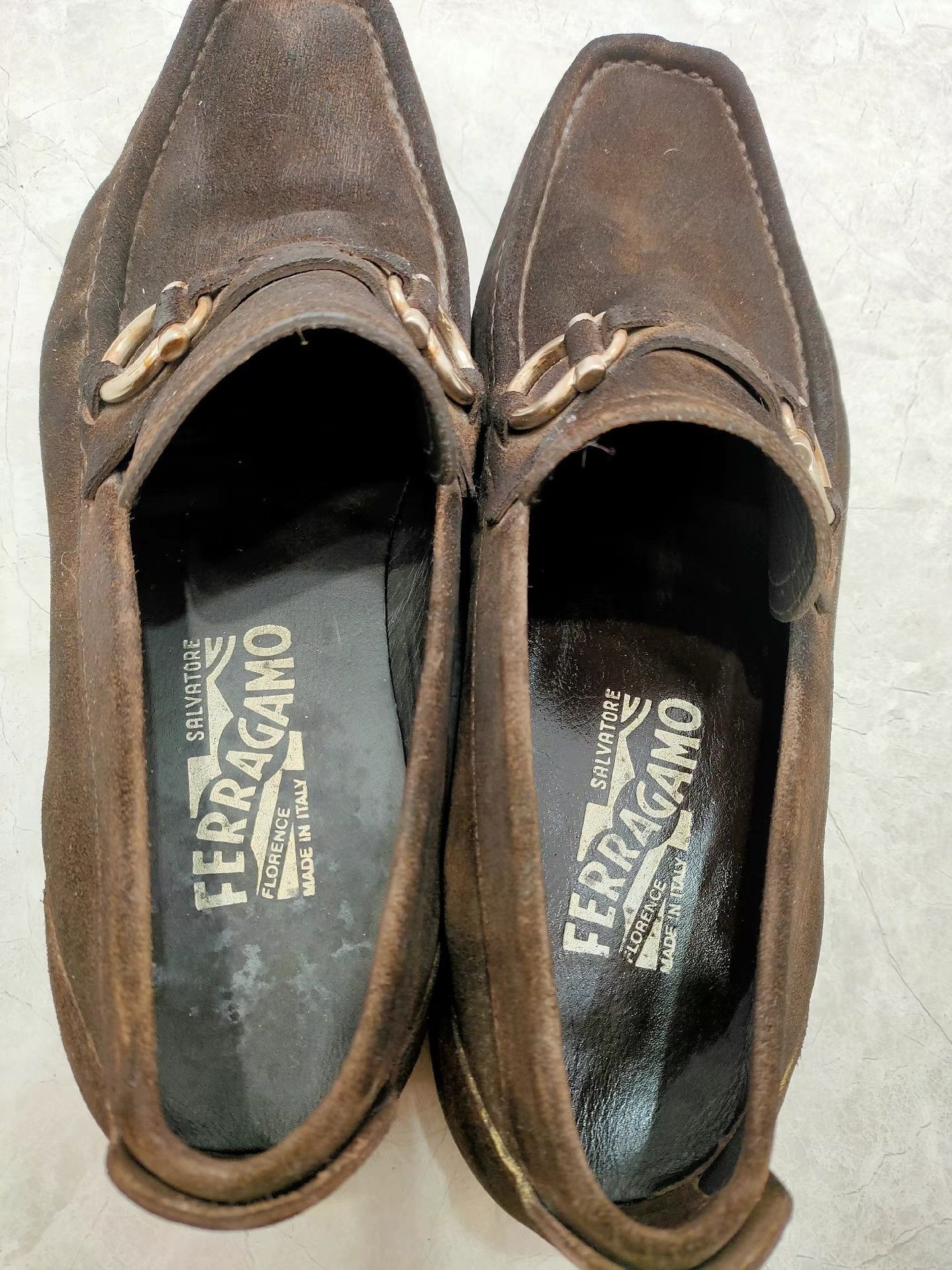 Salvatore Ferragamo Ferragamo Men's Genuine Leather Shoes K29 Size US 7 / EU 40 - 3 Thumbnail