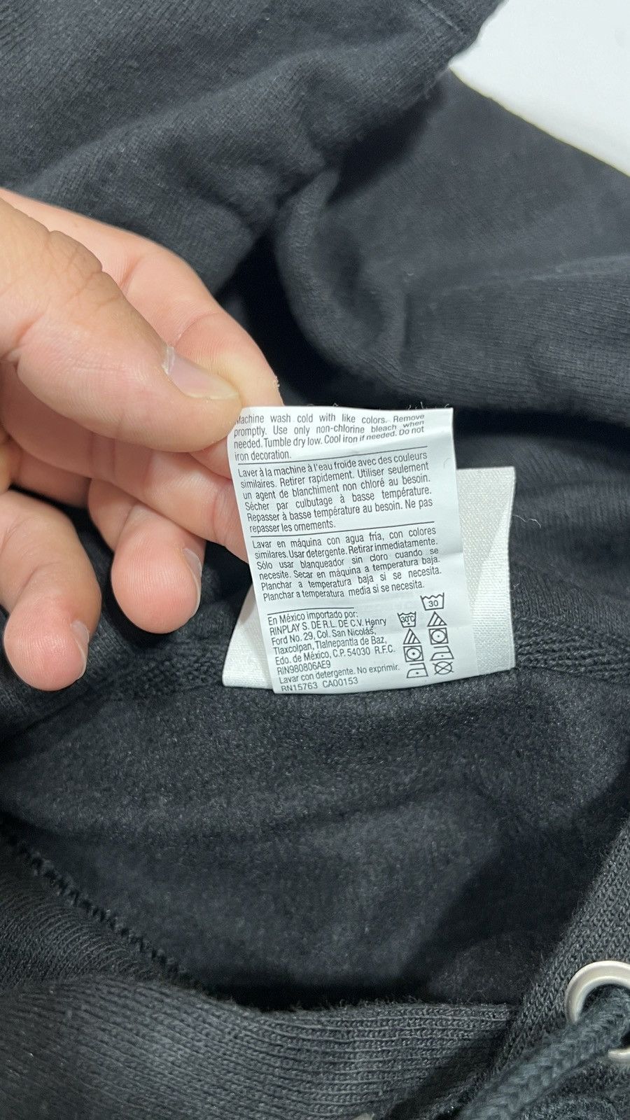 Champion × Virgil Abloh Virgil Abloh ICA FOS Black Hoodie Size US L / EU 52-54 / 3 - 6 Thumbnail
