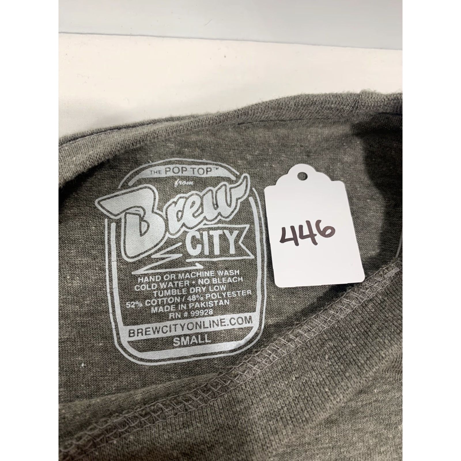 Vintage **BREW Las Vegas City Shirt Gray Short Sleeve T-Shirt** User: **BREW Las Vegas City Gray Short Sleeve T-Shirt #446** Size US S / EU 44-46 / 1 - 8 Thumbnail