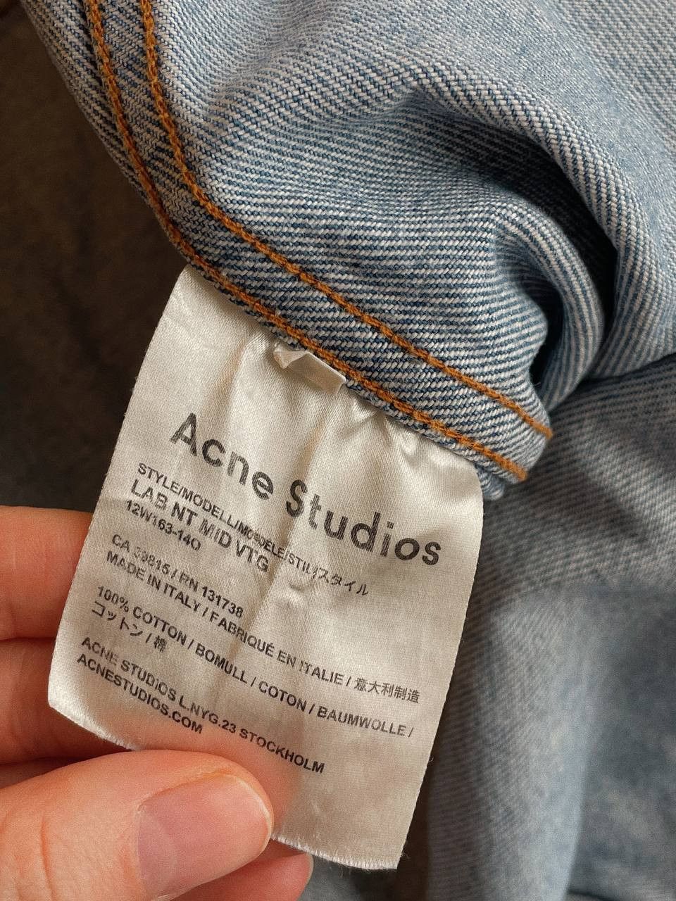 Acne Studios Acne Studios Denim Jacket LAB NT MID VTG Size S / US 4 / IT 40 - 17 Thumbnail