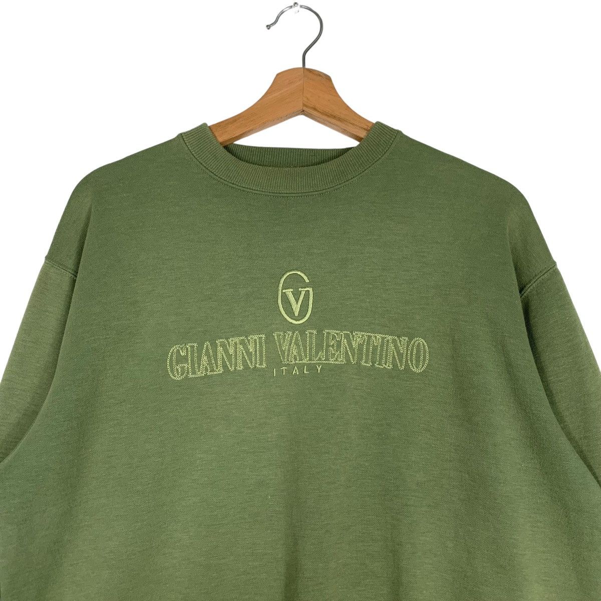 Gianni Valentino GIANNI VALENTINO Embroidery Big Logo Sweatshirt #0590-C28 Size US M / EU 48-50 / 2 - 2 Thumbnail