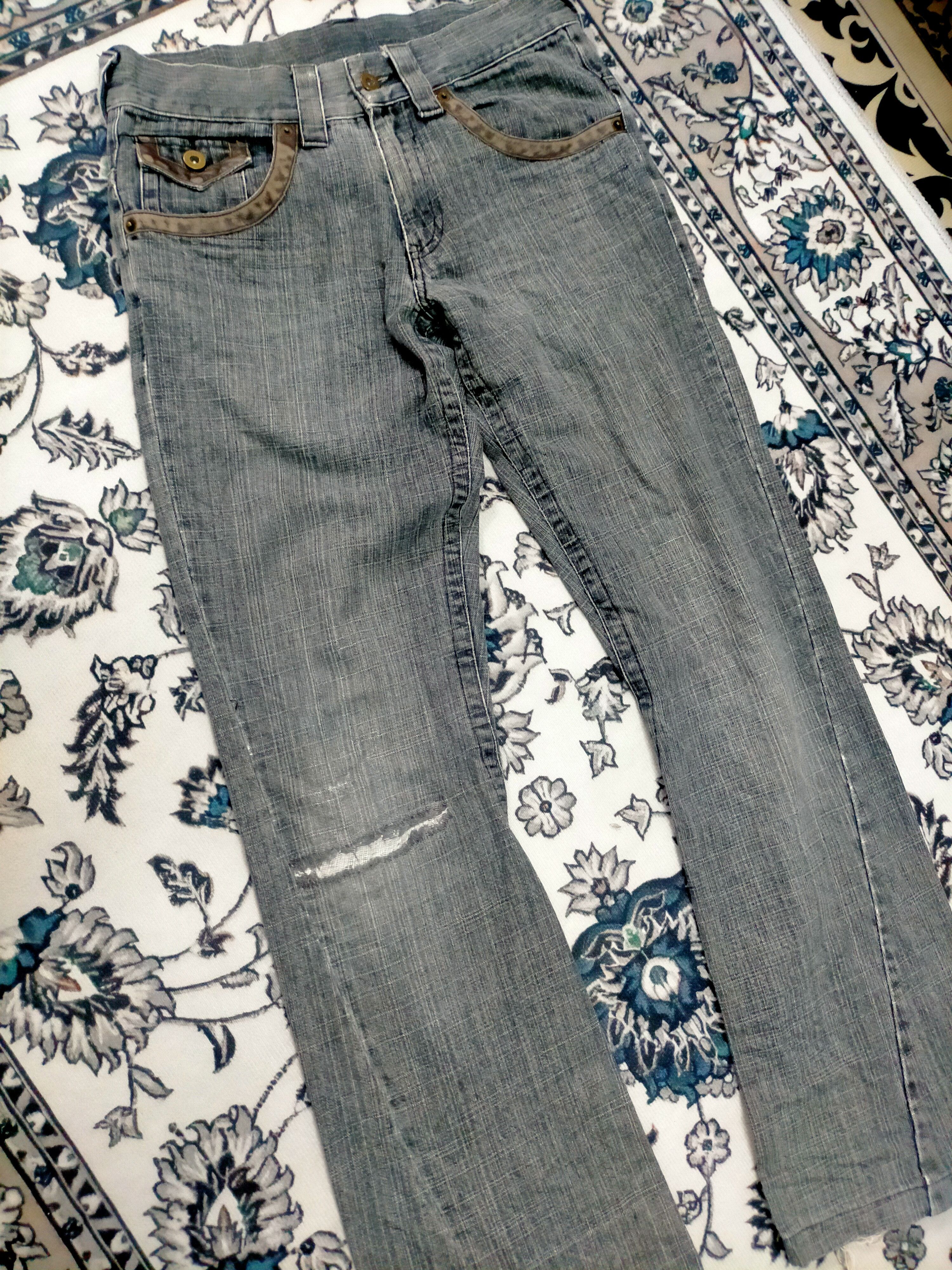 If Six Was Nine × Japanese Brand × Le Grande Bleu (L.G.B.) 🔥Flare🔥 Gumu International Washed Distressed Jeans Size US 31 - 4 Thumbnail