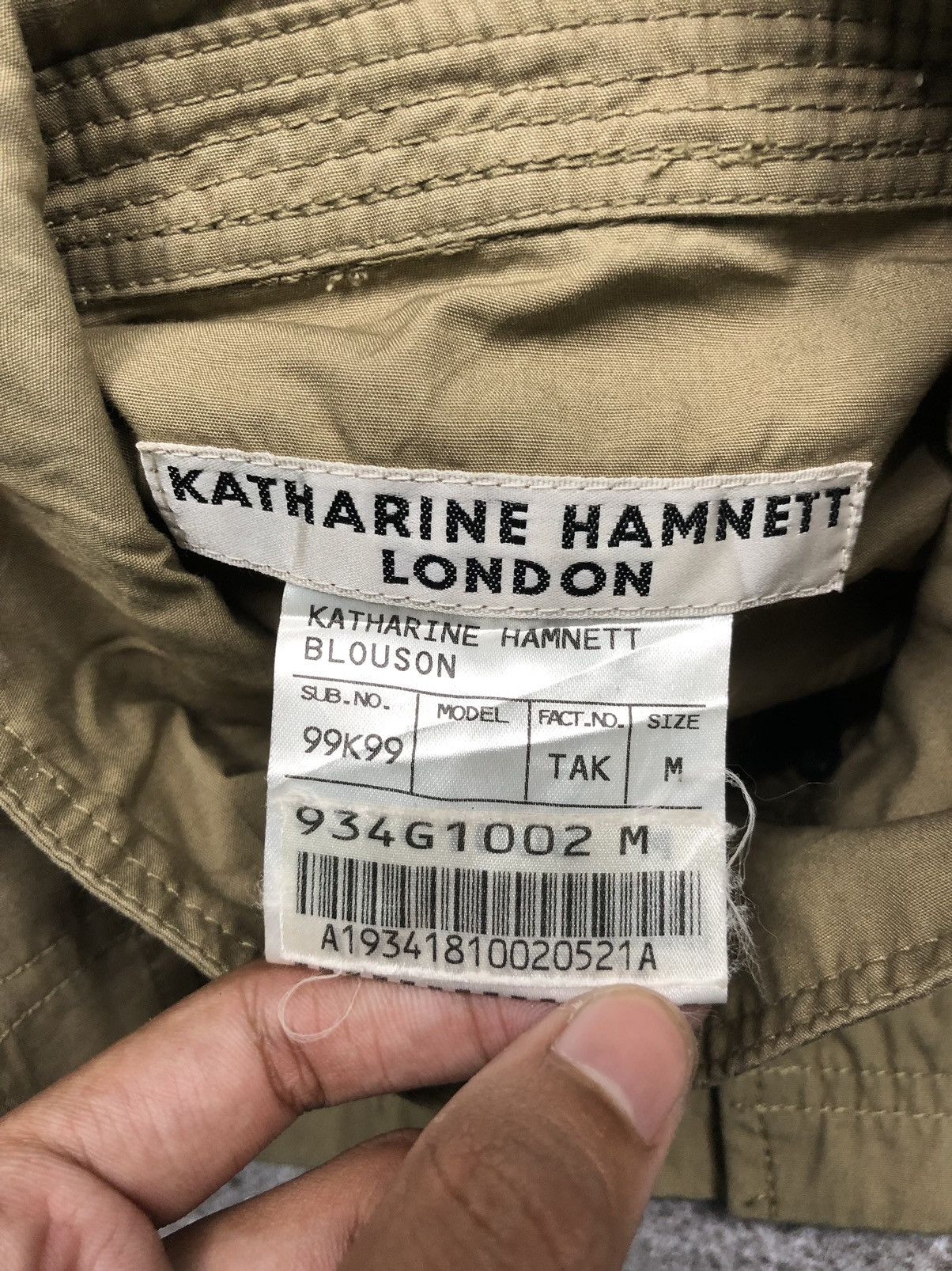 Helmut Lang × Isaac Sellam Experience × Katharine Hamnett London KATHARINE HAMNETT LONDON Button Size US M / EU 48-50 / 2 - 6 Thumbnail