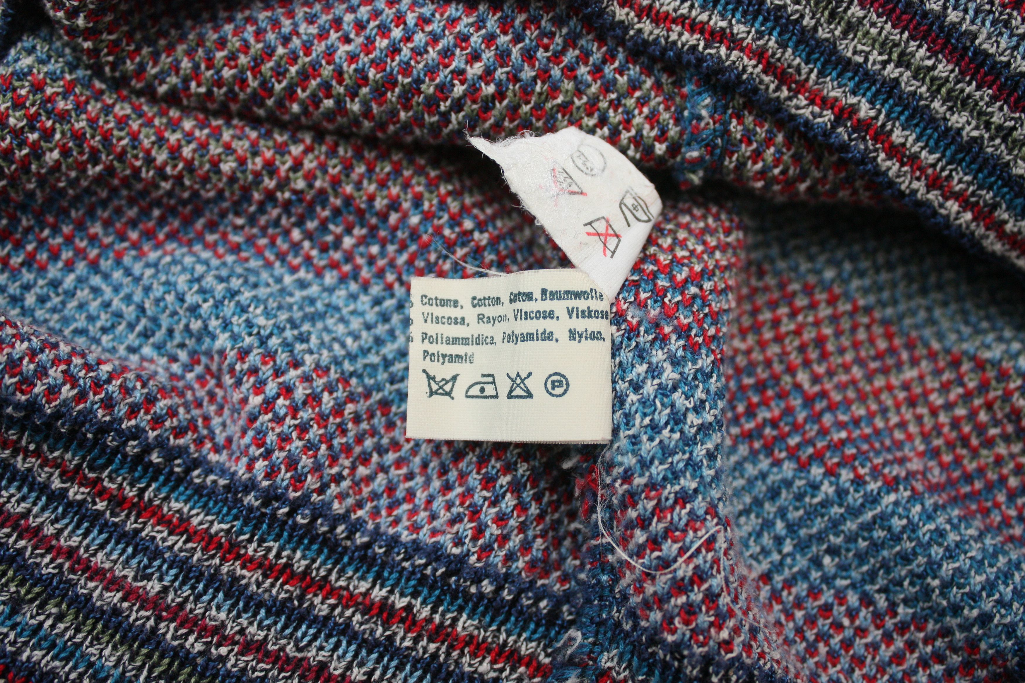 Missoni Missoni Sport Vintage Abstract Knitted Sweater Men's 52 Size US L / EU 52-54 / 3 - 7 Thumbnail