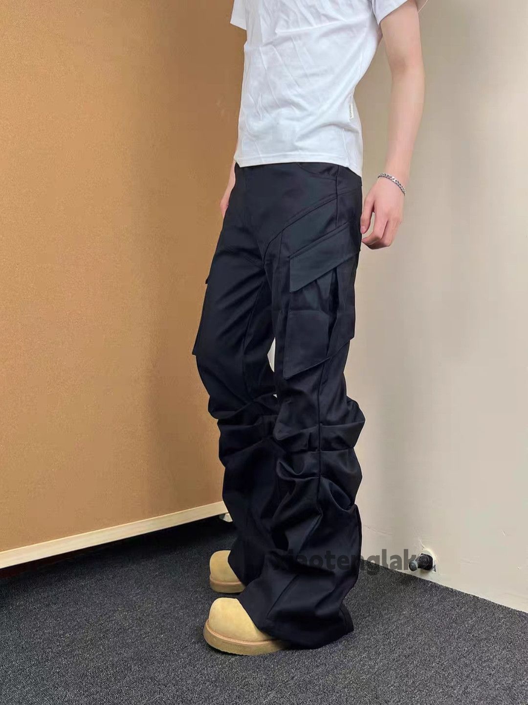 Designer × Japanese Brand × Vintage Utility punk grunge bootcut flared cleanfit cargo pants Size US 32 / EU 48 - 4 Thumbnail