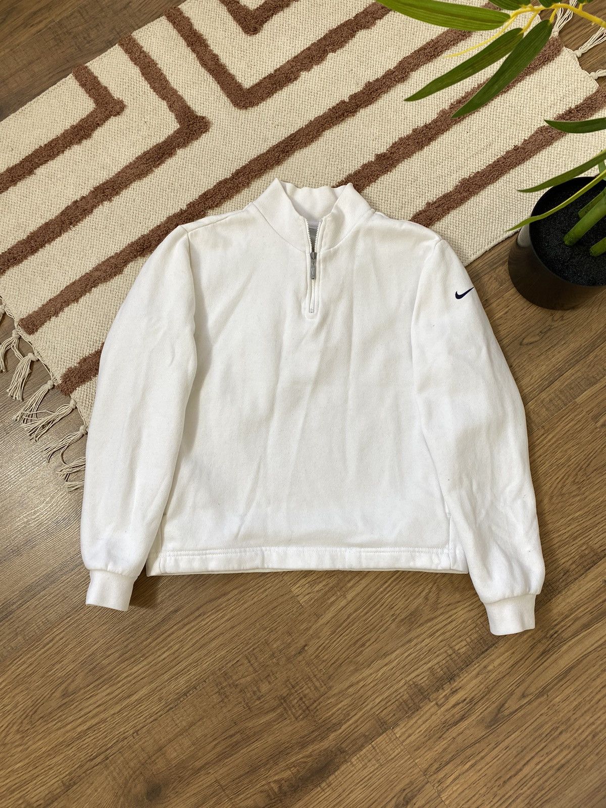 Nike 1990s CROPPED NIKE SWEATSHIRT MINI SWOOSH Size M / US 6-8 / IT 42-44 - 2 Thumbnail