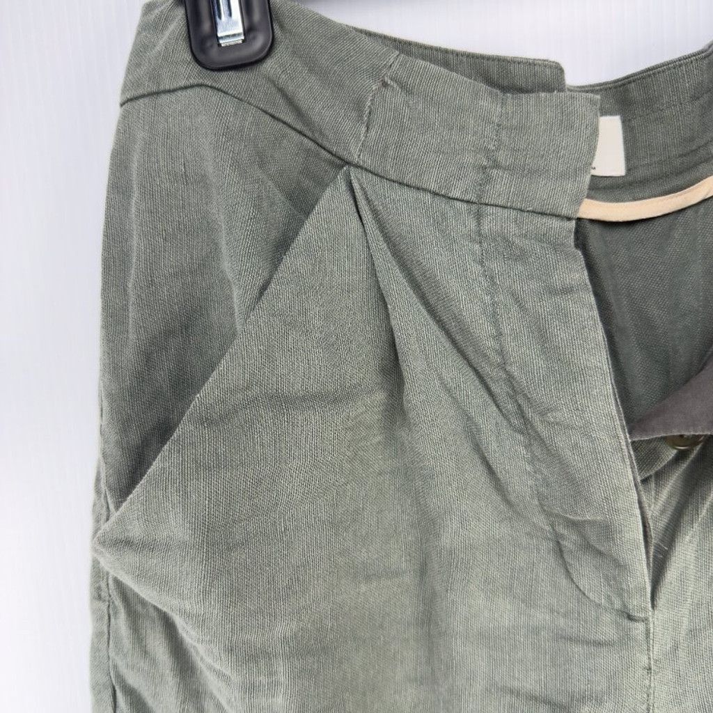 Other WILFRED ARITZIA Allant Linen Blend Green Pants Size 2 Size 24" / US 00 / IT 34 - 6 Thumbnail