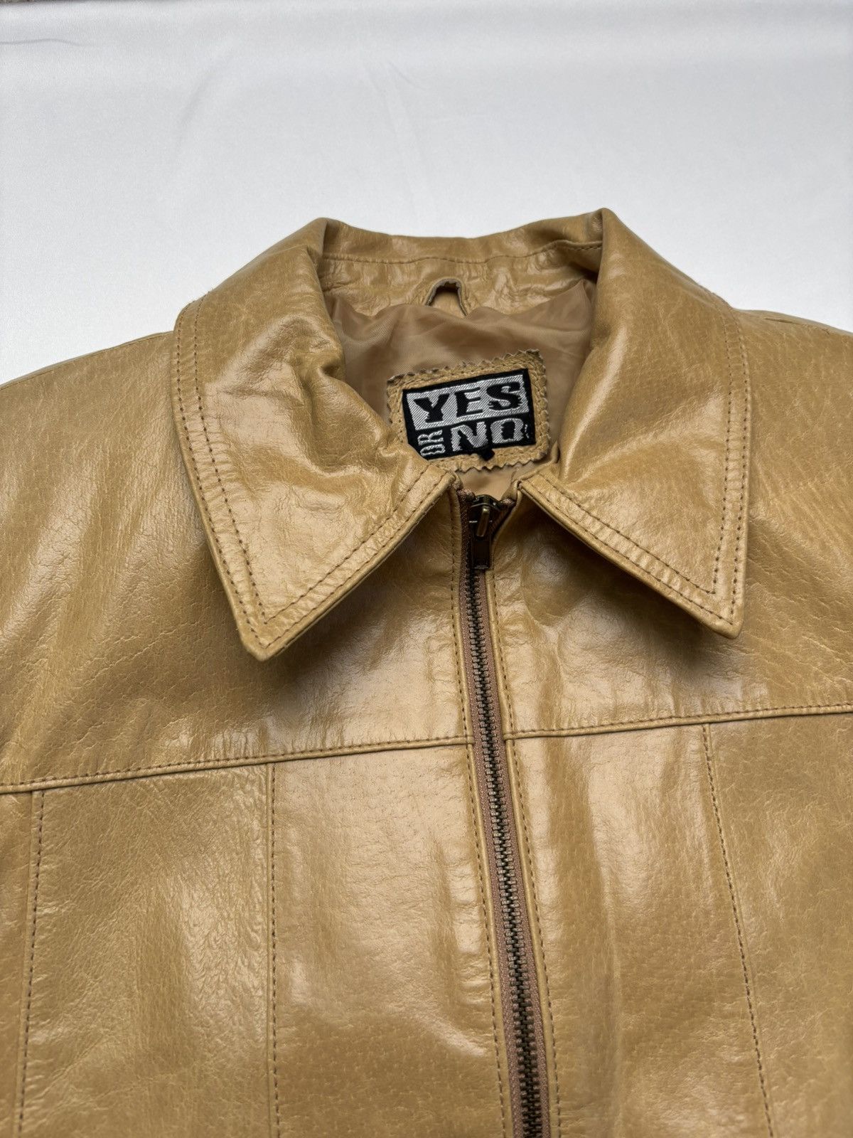 Vintage Yes or No vintage leather jacket Size S / US 4 / IT 40 - 5 Thumbnail