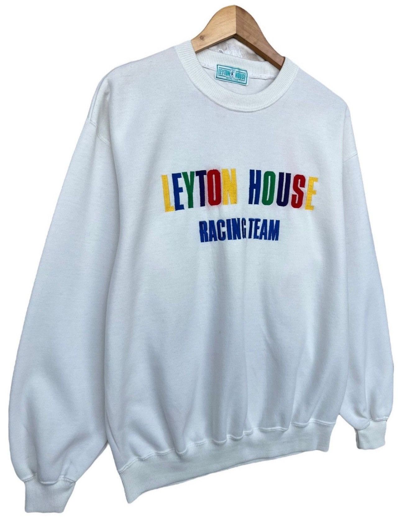 Formula 1 × Vintage Vintage Leyton House Embroidered Logo Pullover Sweatshirt Size US L / EU 52-54 / 3 - 2 Thumbnail