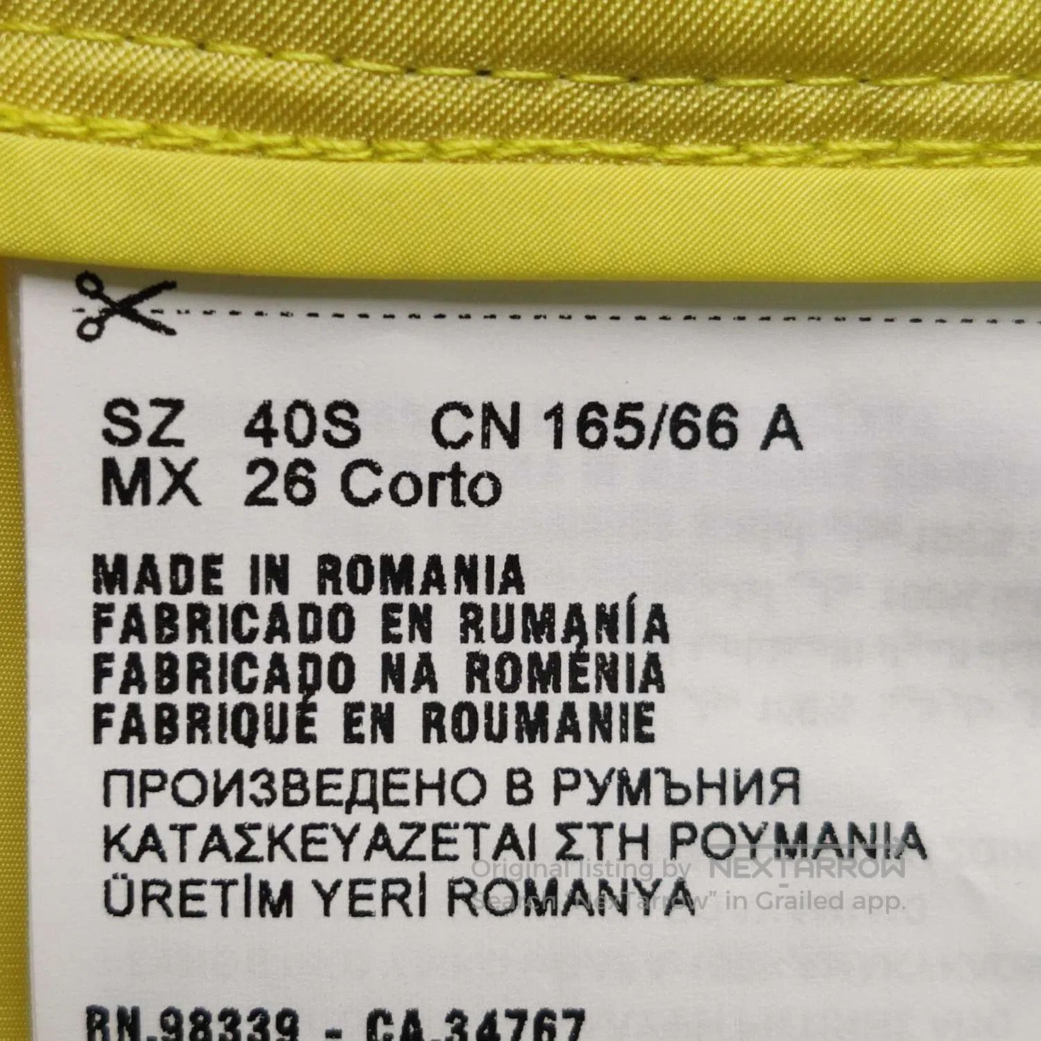 Prada Prada Yellow Belted Shorts Size 4. Size 39" - 6 Thumbnail
