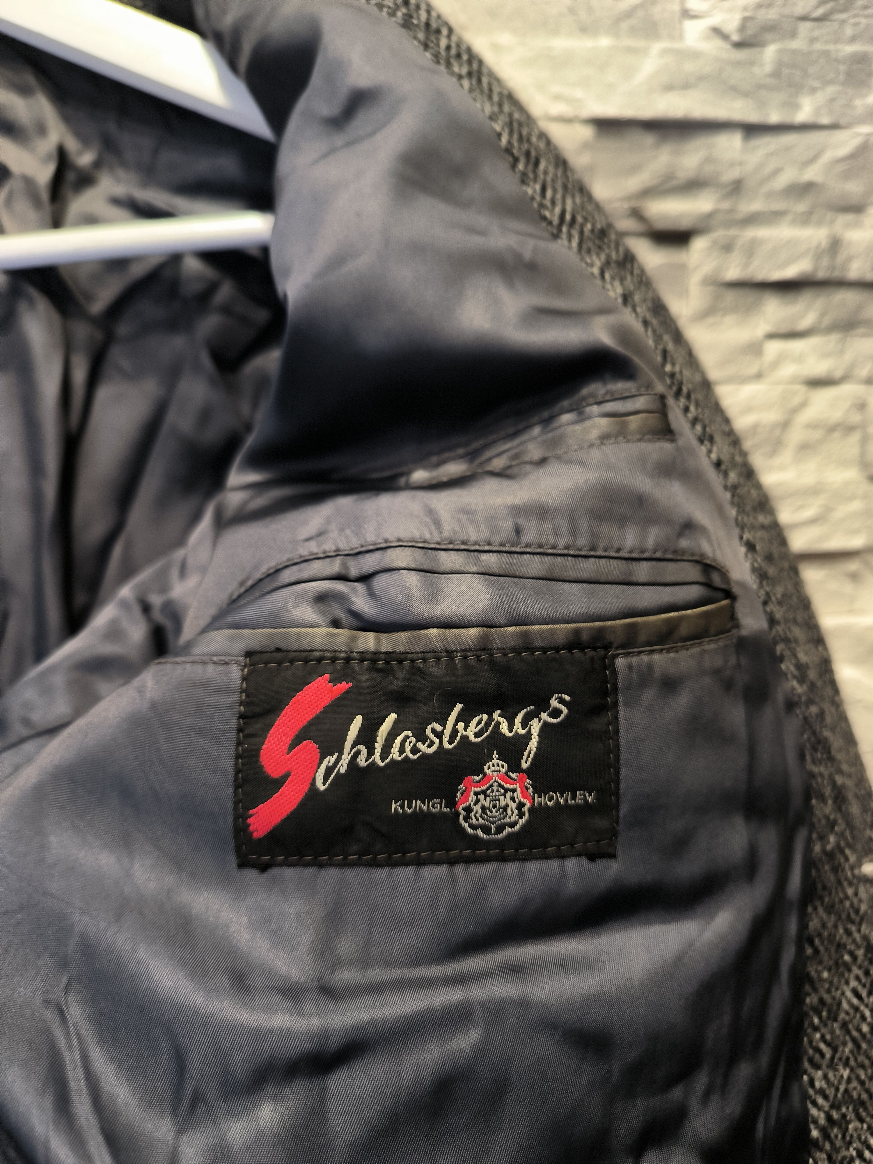 Harris Tweed × Vintage Vintage Schlasbergs Harris Tweed Jacket Suit 70s 60s Size 48L - 6 Thumbnail