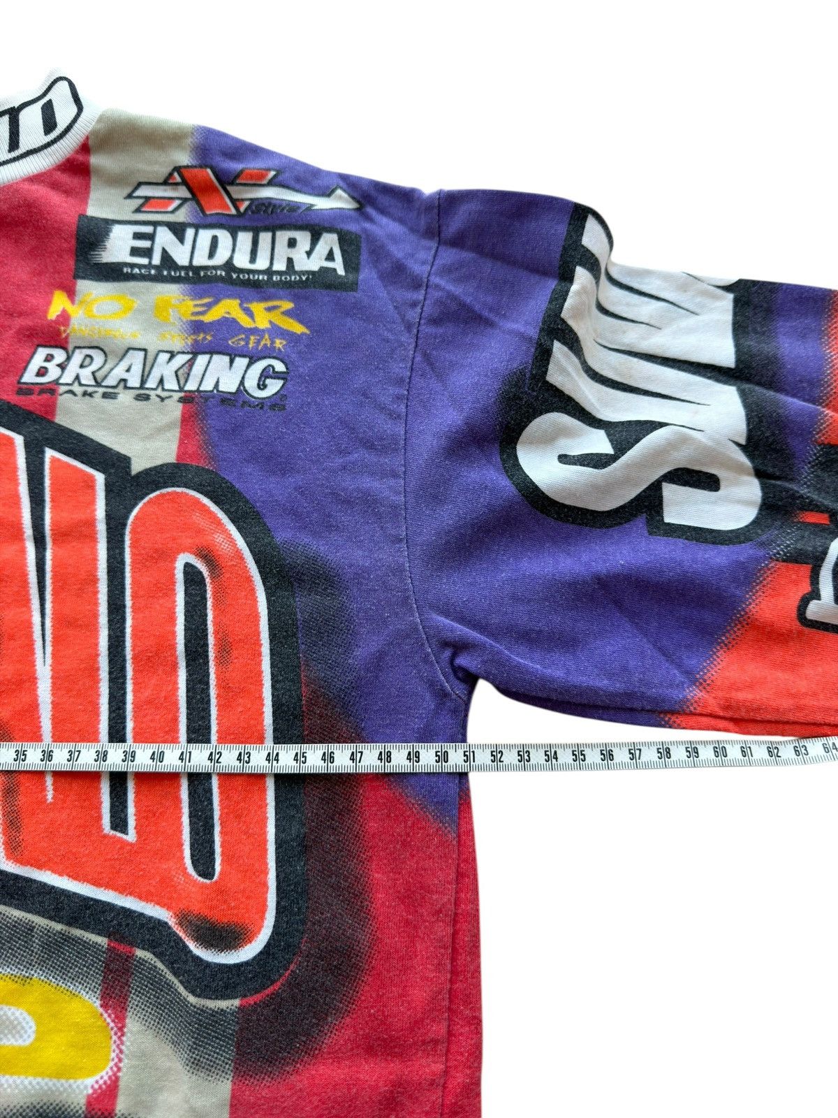 Honda *RARE* 90s VINTAGE JERSEY MOTOCROSS SINISALO AOP RARE Size US XL / EU 56 / 4 - 8 Thumbnail