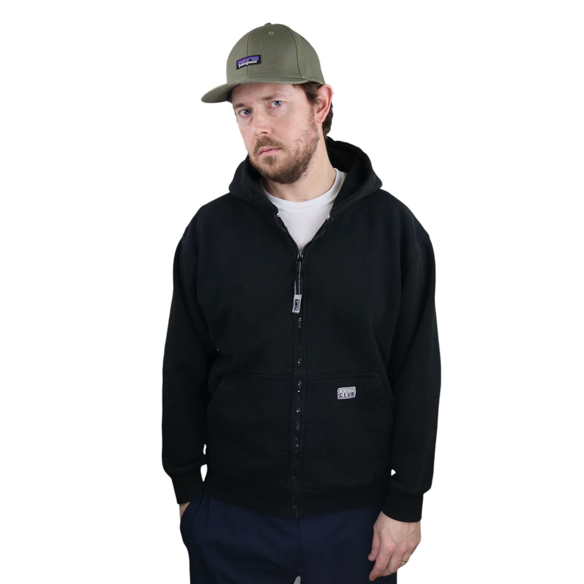 Ninth Hall × Vintage Boxy Baggy Distressed Black Zip Up Hoodie Mens Medium Size US M / EU 48-50 / 2 - 1 Thumbnail