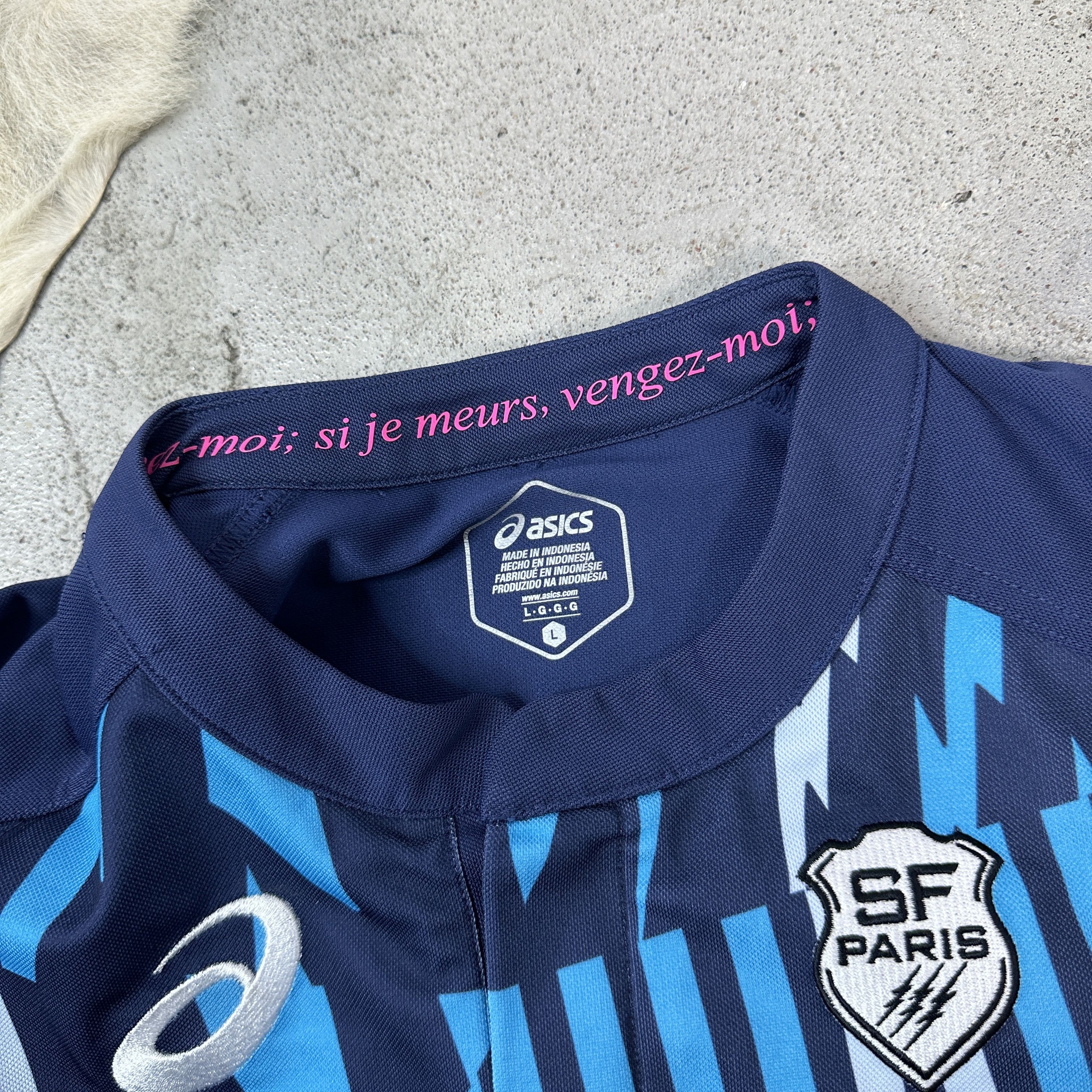 Vintage Jersey Rugby Stade Francaise Paris Size US L / EU 52-54 / 3 - 4 Thumbnail