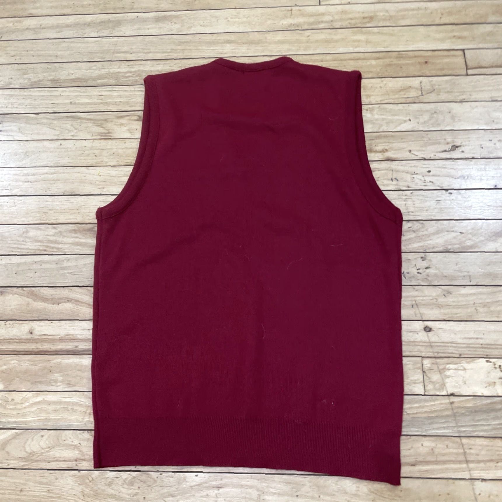 Layer 8 VINTAGE Mens Store 1970s Vest Men L Tall Red Made USA Acrylic Knit Layer Capsule Vest Size US L / EU 52-54 / 3 - 2 Thumbnail