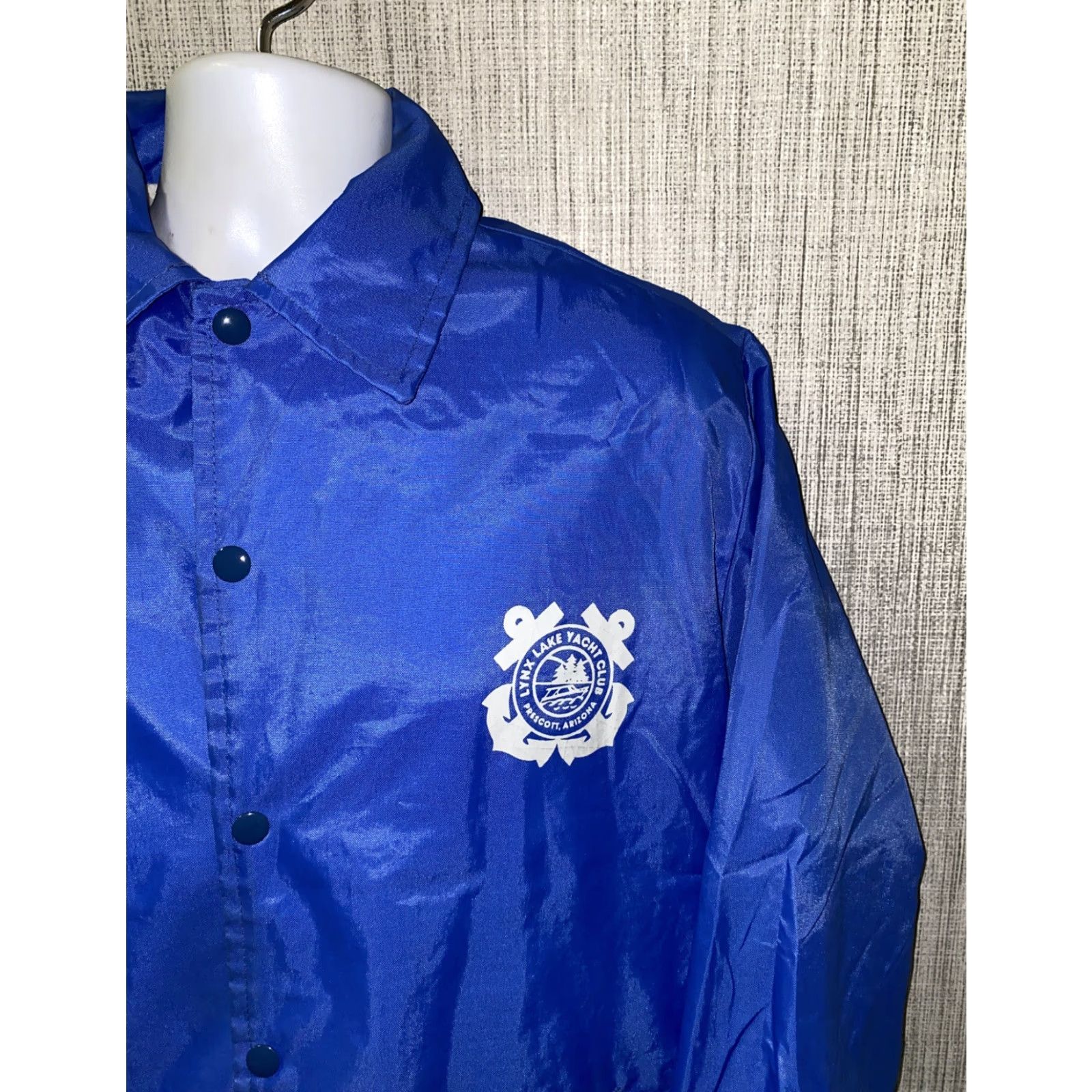 Vintage Mak Lein Jacket Mens Blue USA Made Fleece Lined Snap Button L Size Blue USA Made Fleece Lined Snap Button Jacket Mens L Size US L / EU 52-54 / 3 - 2 Thumbnail