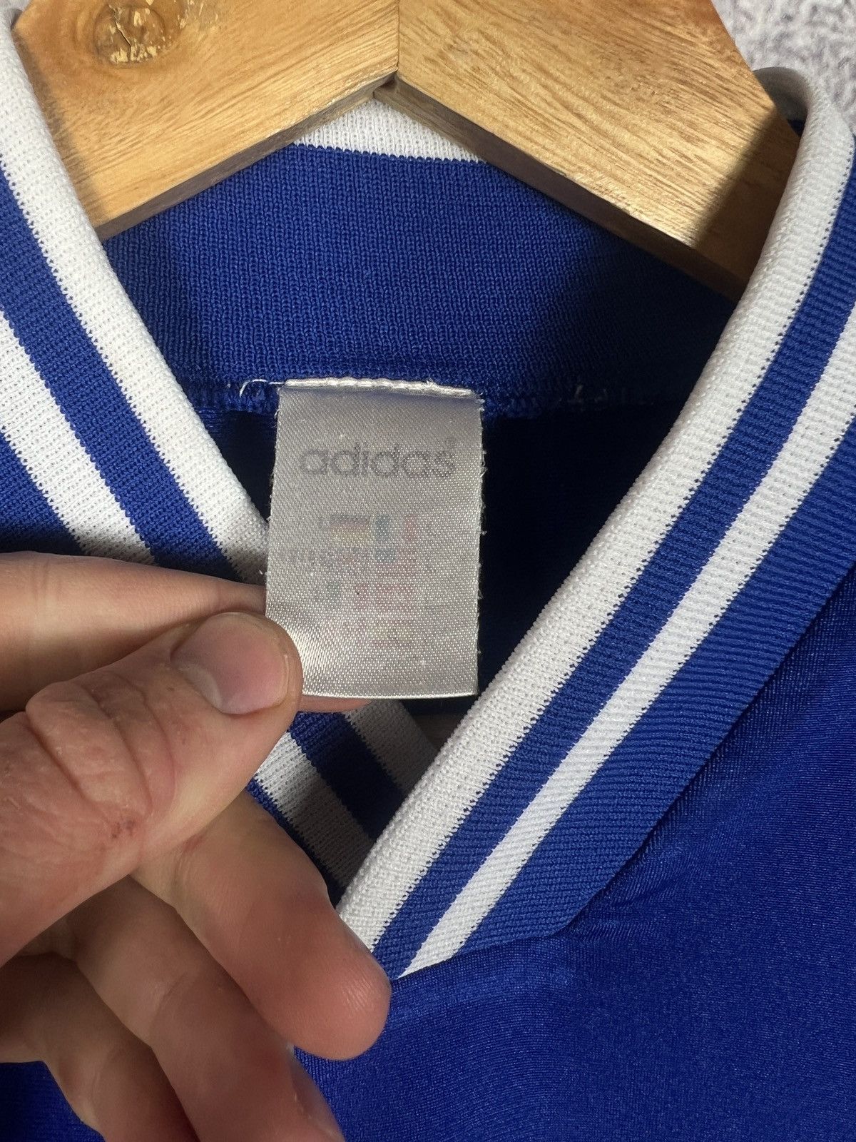 Adidas Vintage 90s Adidas Soccer Longsleeve Jersey Blokecore Shirt Size US L / EU 52-54 / 3 - 3 Thumbnail