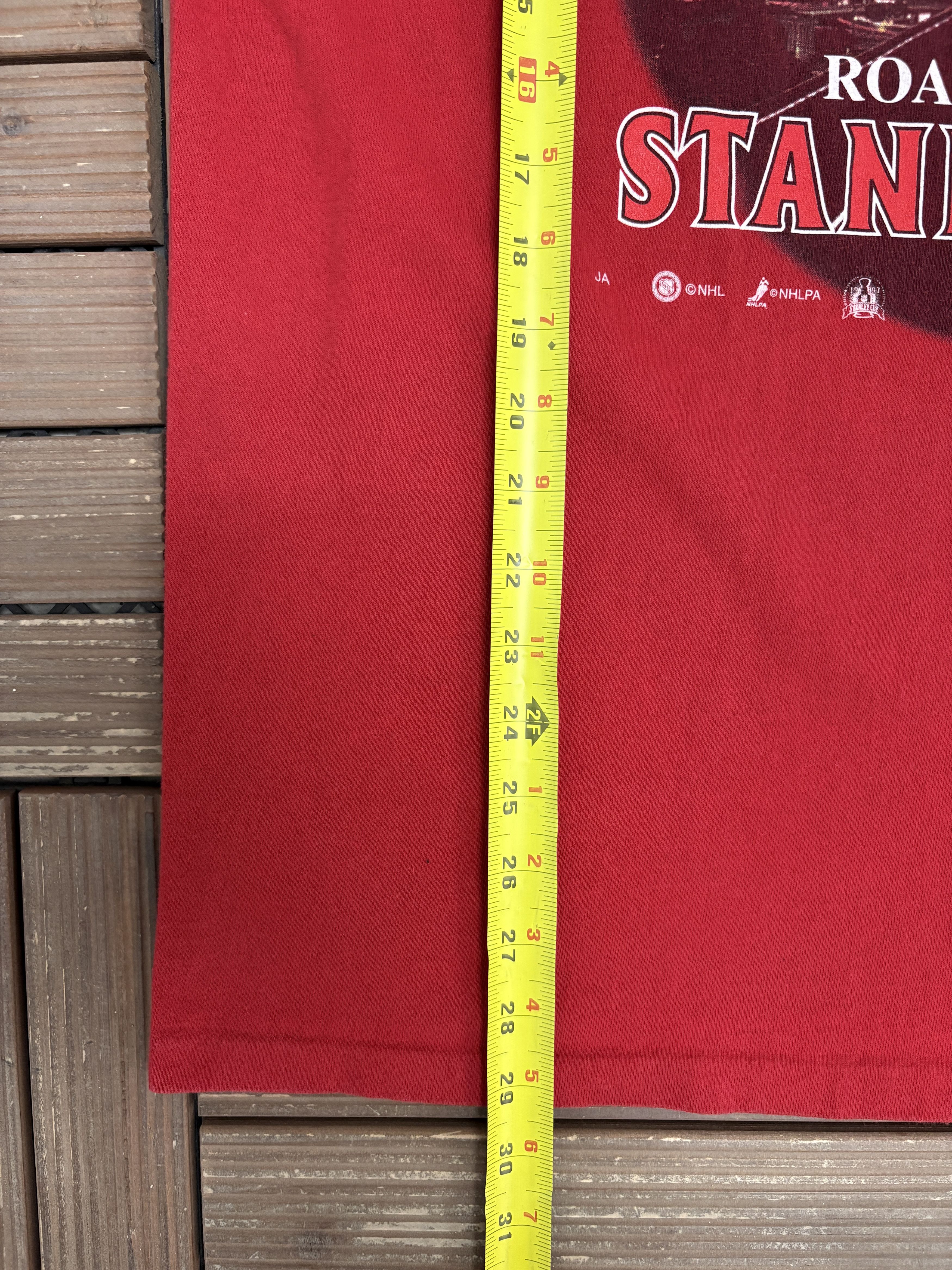 Vintage Detroit Red Wings Road To The Stanley Cup Vintage Red Tee Size US XL / EU 56 / 4 - 8 Thumbnail