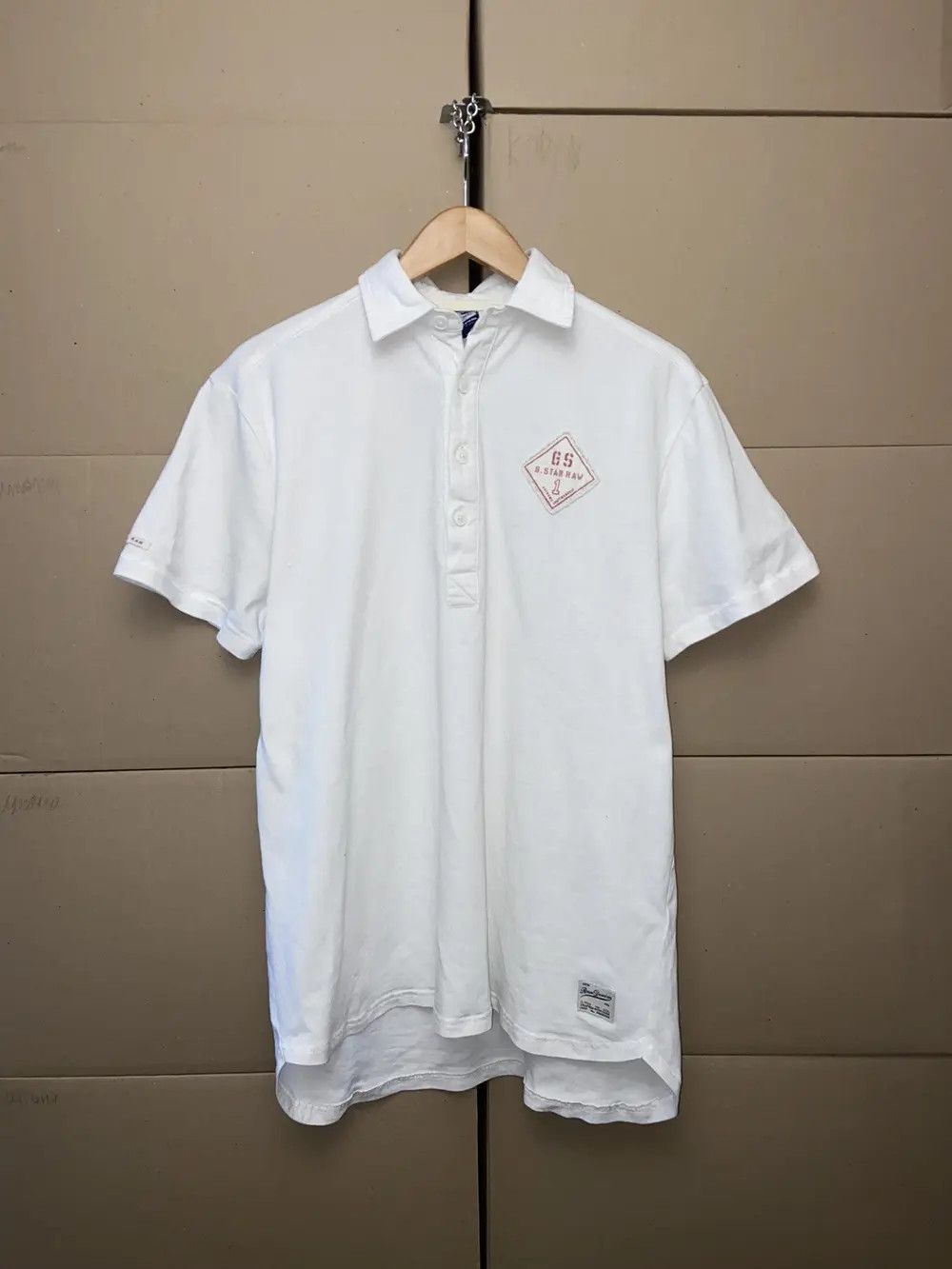 G-Star 🦅RARE VINTAGE G STAR RAW USA TEE POLO SHIRT Y2K DRIP AMERIC Size US L / EU 52-54 / 3 - 2 Thumbnail