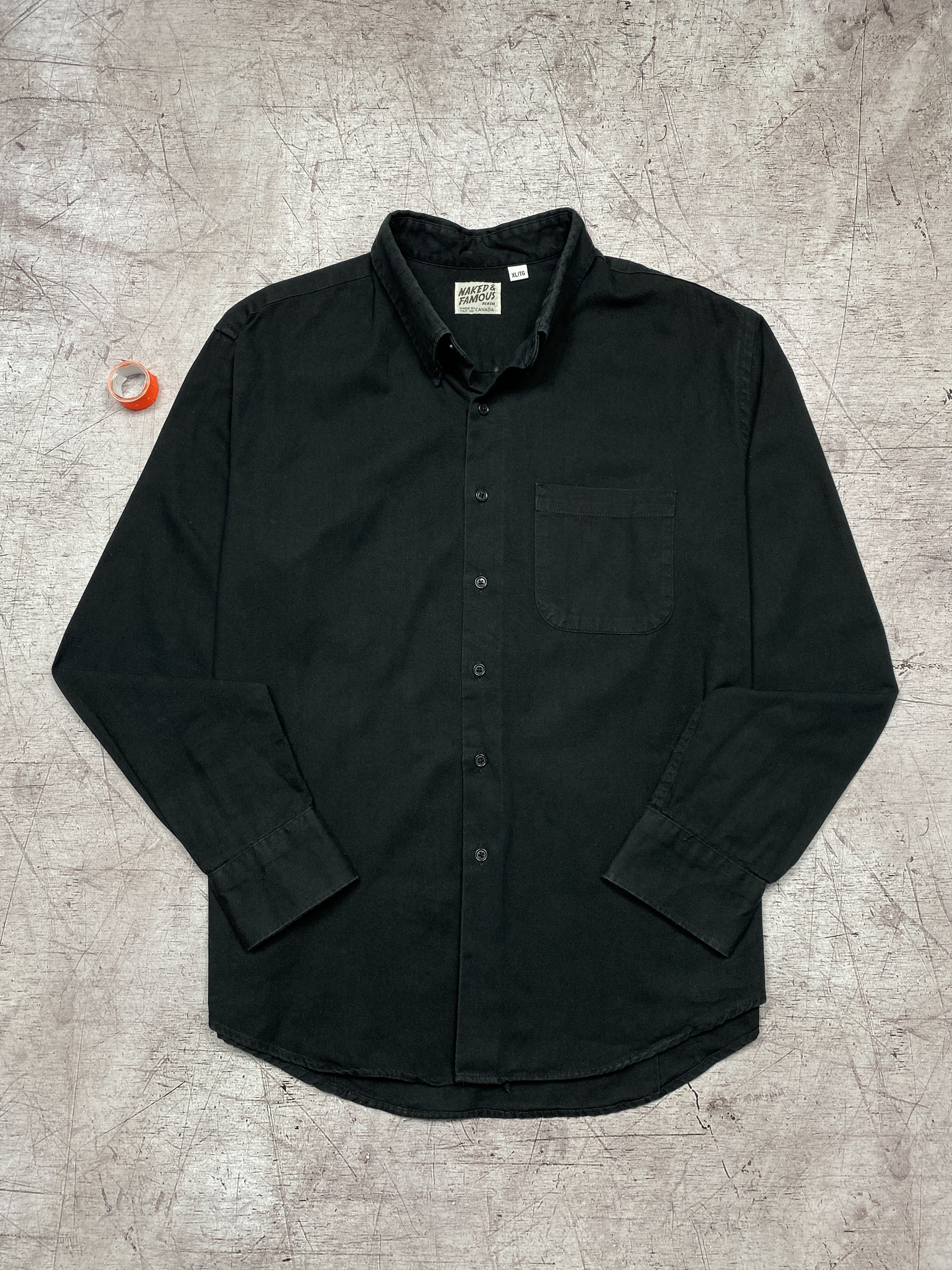 Naked & Famous × Vintage Naked & Famous Vintage Mens Heavy Cotton Shirt Size US XL / EU 56 / 4 - 1 Thumbnail