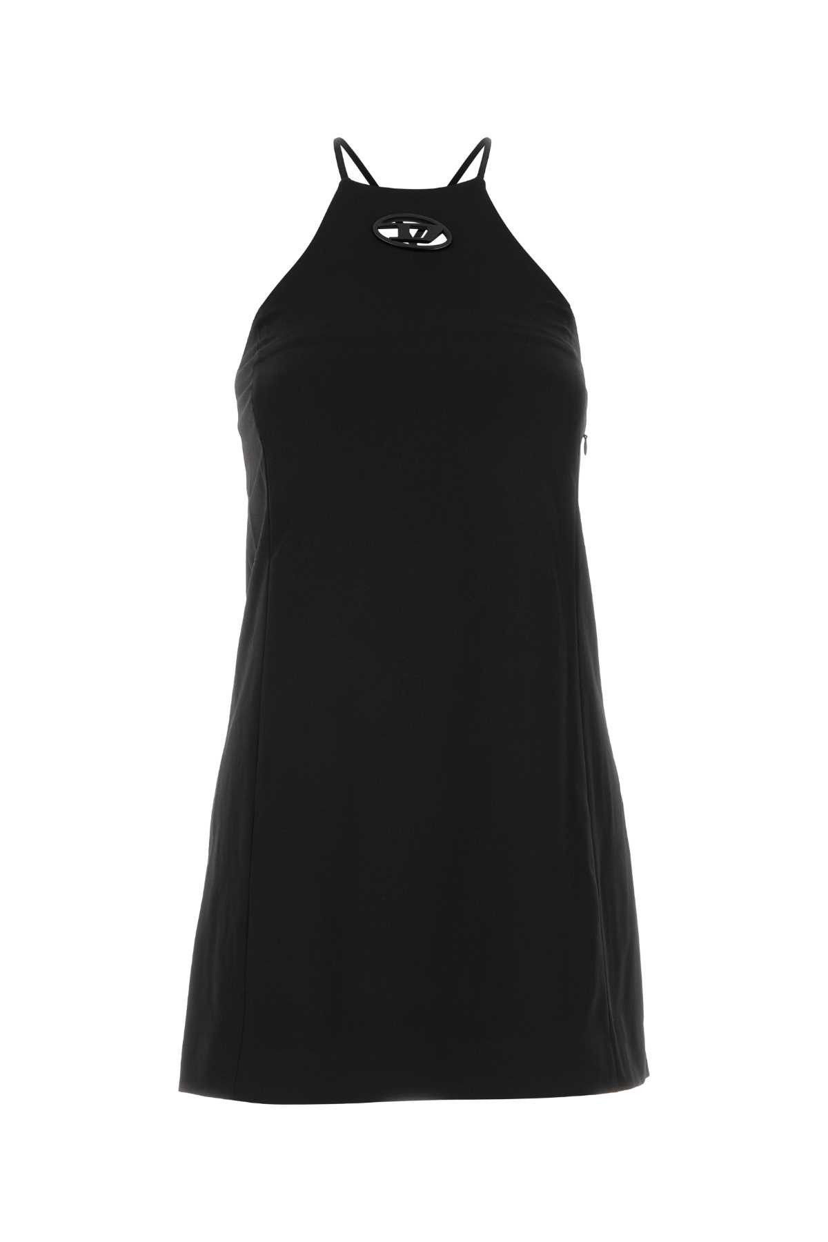 Diesel Black Stretch Twill Mini Dress Size S / US 4 / IT 40 - 1 Thumbnail