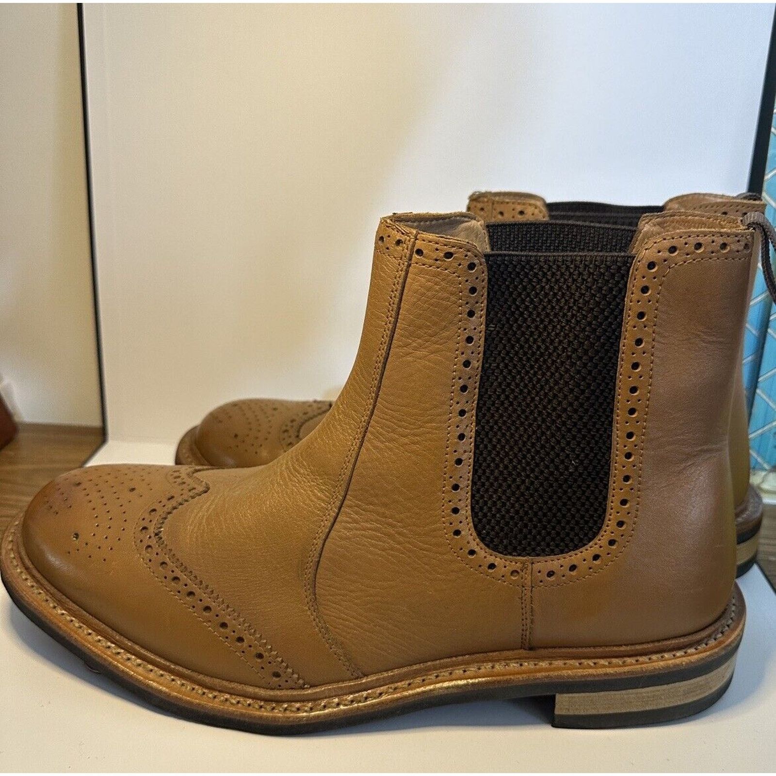 Other Men Samuel Windsor Tan Wing Tip York Country Pull On Boot 12 Size US 12 / EU 45 - 1 Thumbnail