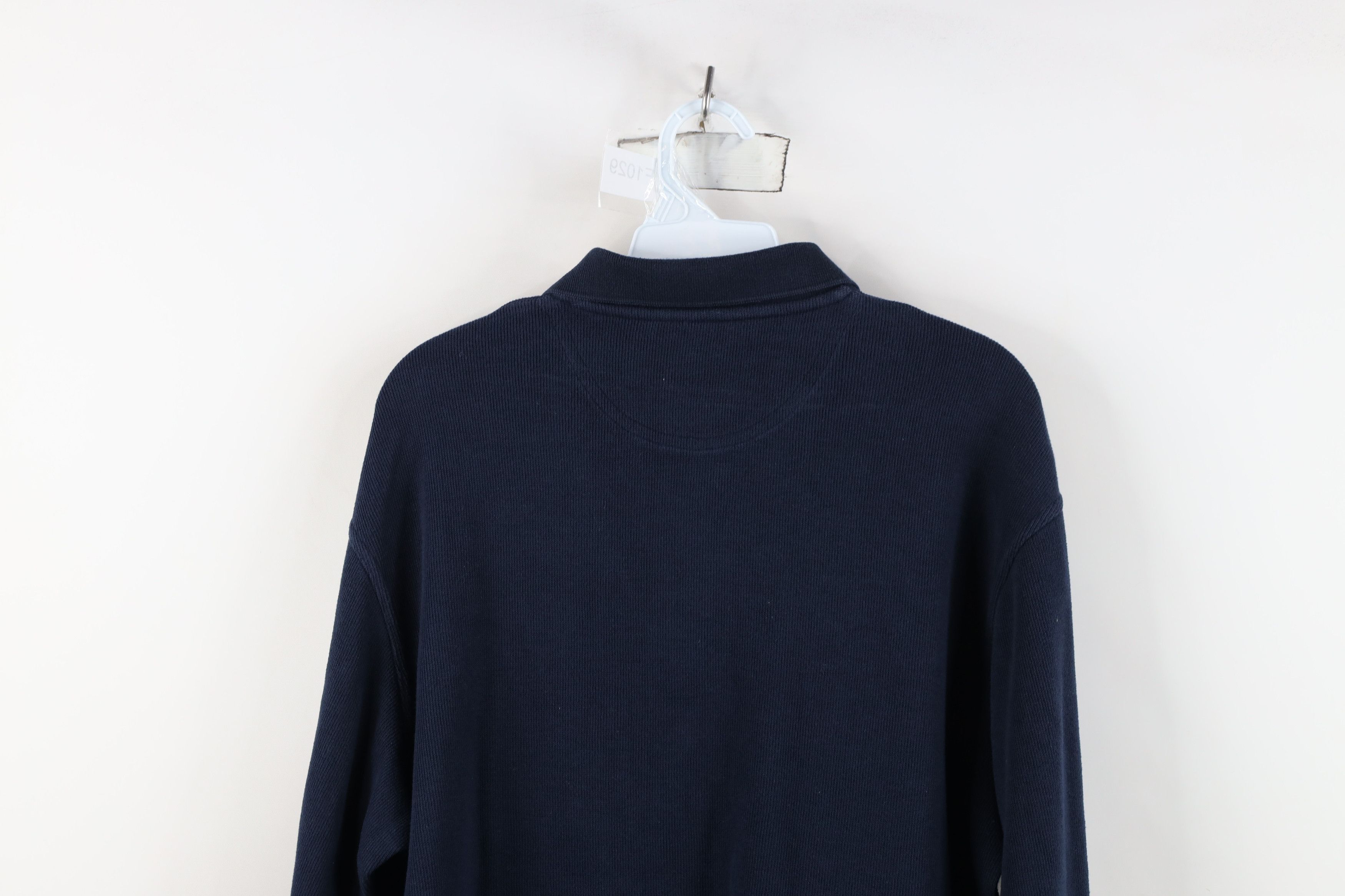 Vintage Vintage 90s Streetwear Heavyweight Knit Long Sleeve Polo Size US L / EU 52-54 / 3 - 13 Thumbnail