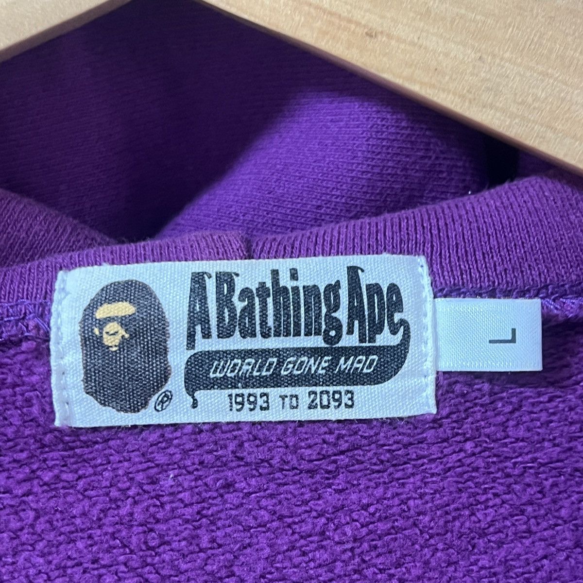 Bape Bape purple shark zip up hoodie Size US L / EU 52-54 / 3 - 15 Thumbnail