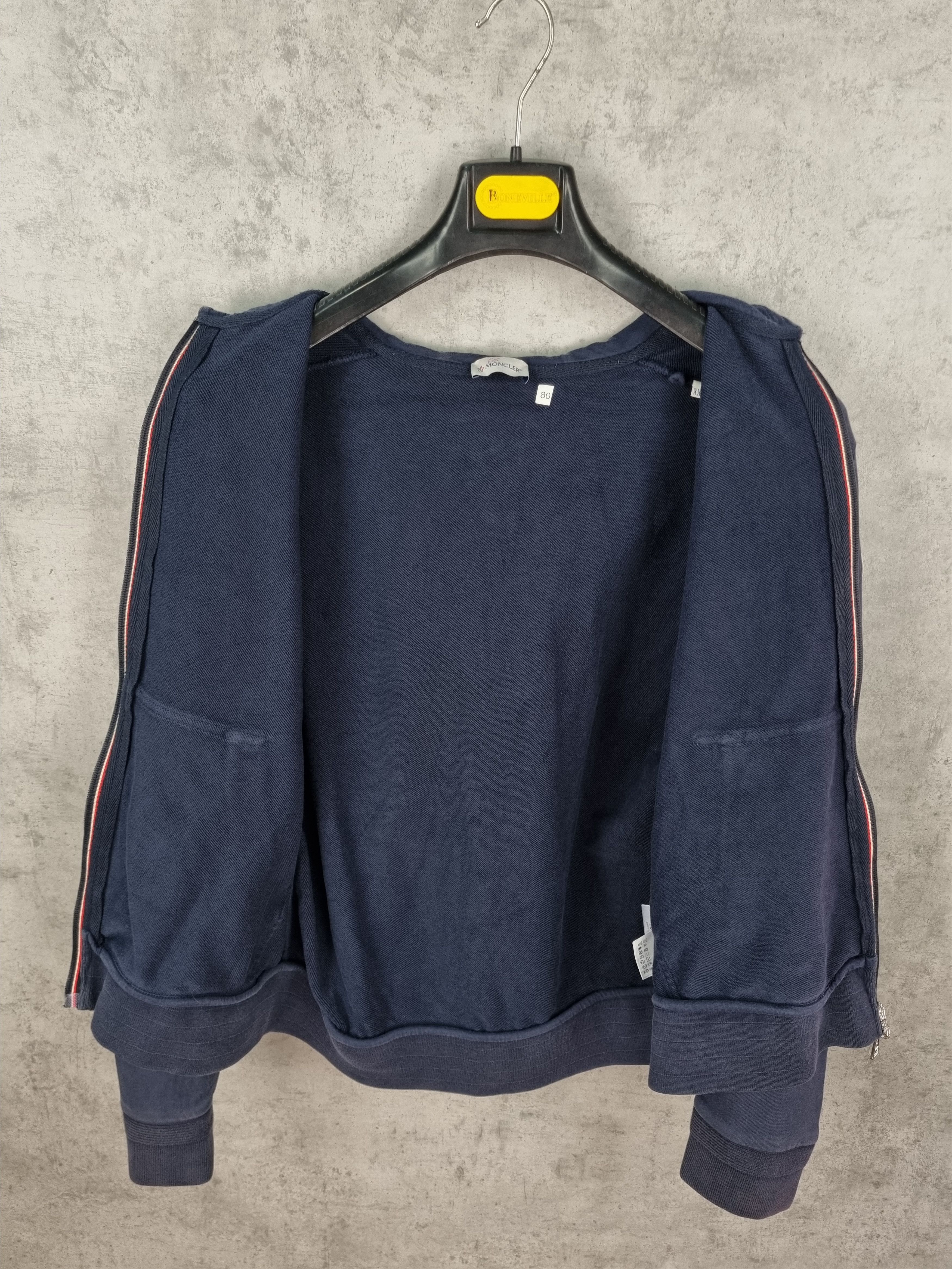 Moncler × Vintage Faded Moncler Knitted Zip Up Hoodie Size US M / EU 48-50 / 2 - 13 Thumbnail