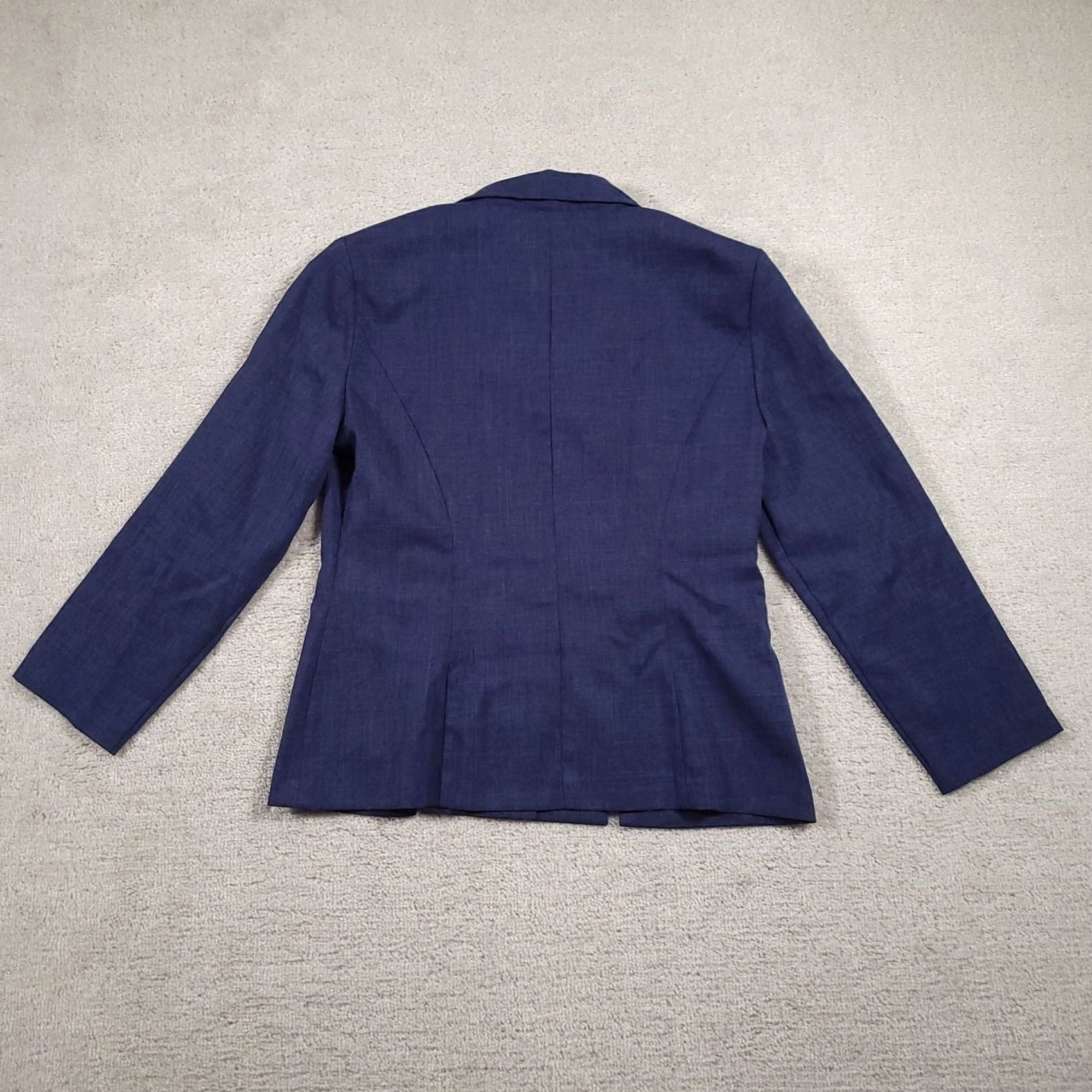Vintage Sag Harbor Blazer Jacket Womens 8 Blue Career Design Pockets Blazer Jacket Size M / US 6-8 / IT 42-44 - 7 Thumbnail