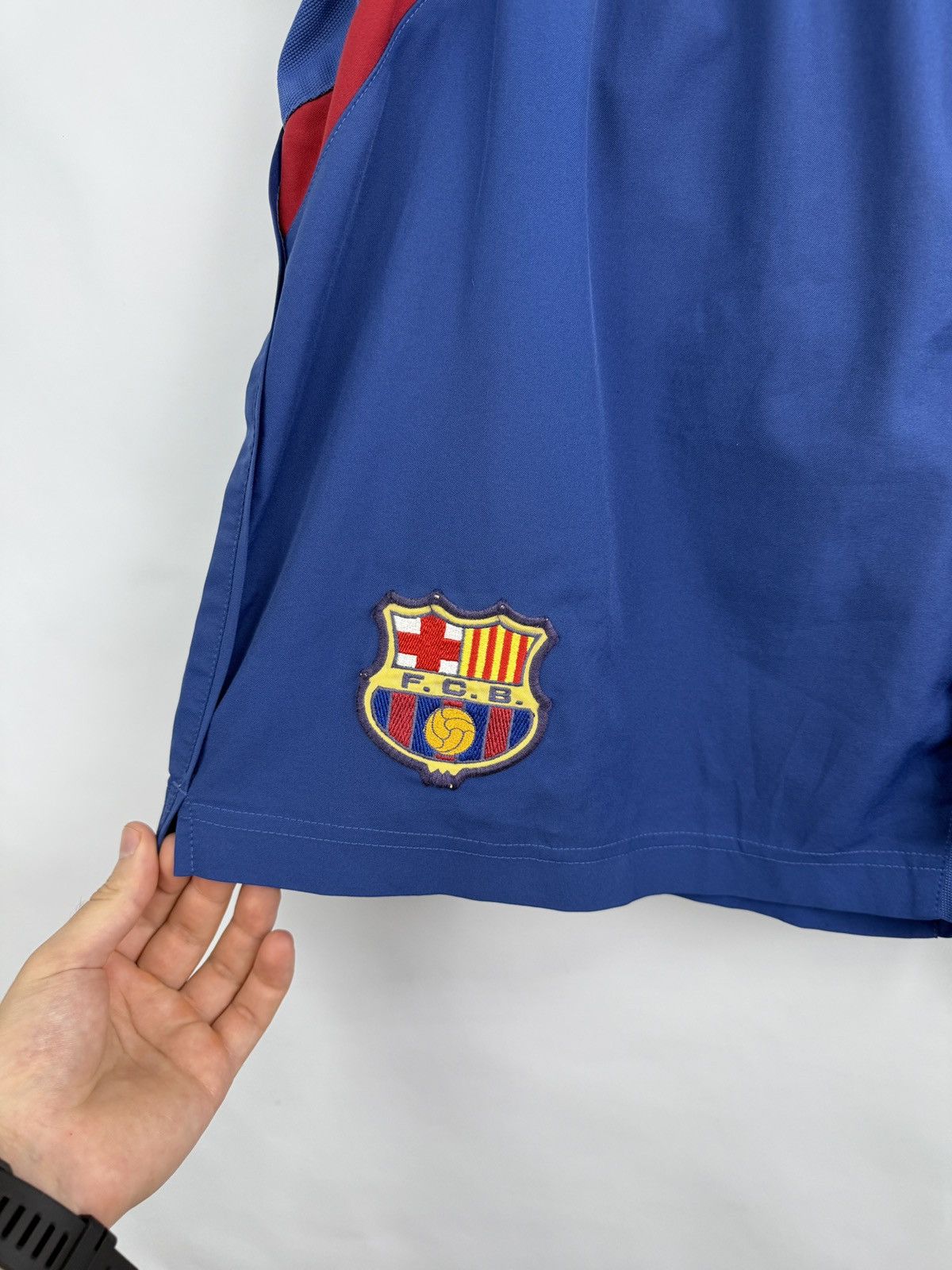 Nike 🇪🇸 Vintage 2002/2003 F. C. Barcelona Nike Soccer Shorts Size US 32 / EU 48 - 3 Thumbnail
