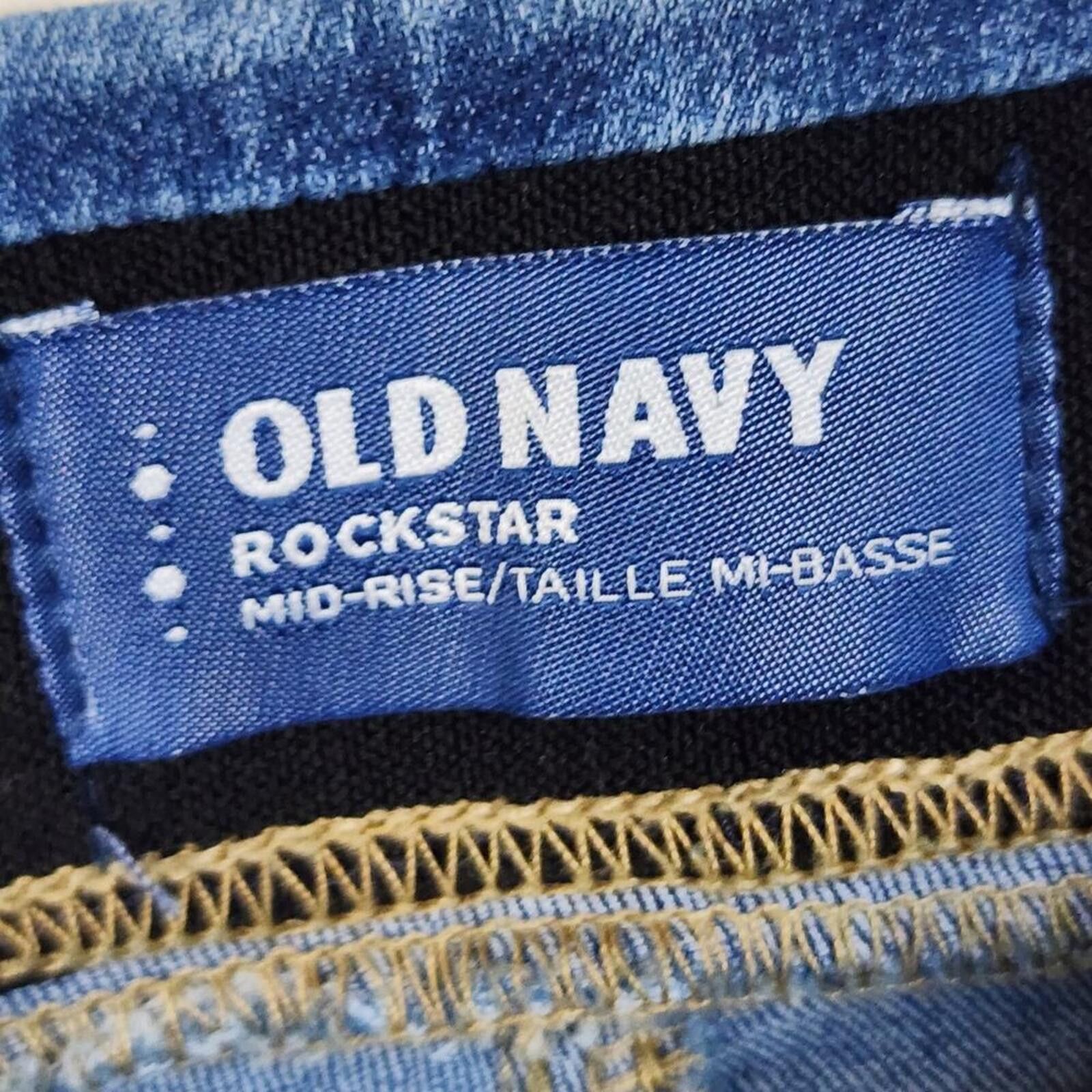 Old Navy Size 6 Stretchy Skinny Blue Jeans Pants Size 28" / US 6 / IT 42 - 3 Thumbnail