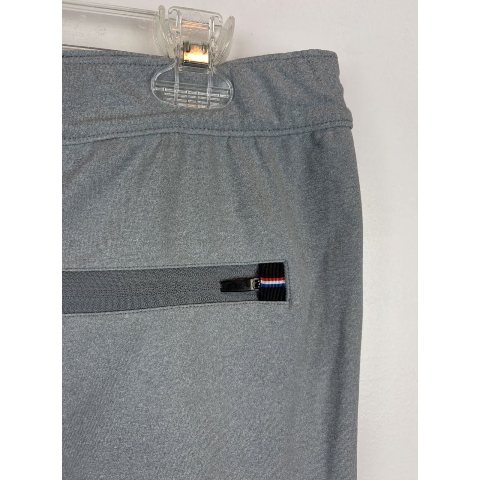 Vintage Fourlaps Jogger Pants - Mens Large Gray Stretch Zip Pocket Tapered Activewear Sweatpants Size US 33 - 6 Thumbnail