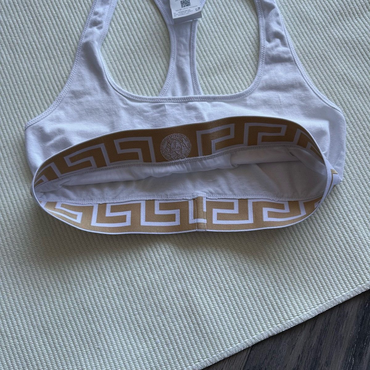 Versace Versace White Scoop Greca Sports Bra Size M / US 6-8 / IT 42-44 - 6 Thumbnail