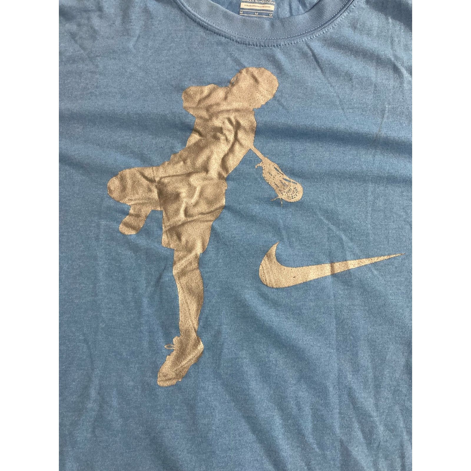 Nike Nike Dri-fit Men's Blue Lacrosse Athletic T-shirt Medium Size US M / EU 48-50 / 2 - 2 Thumbnail