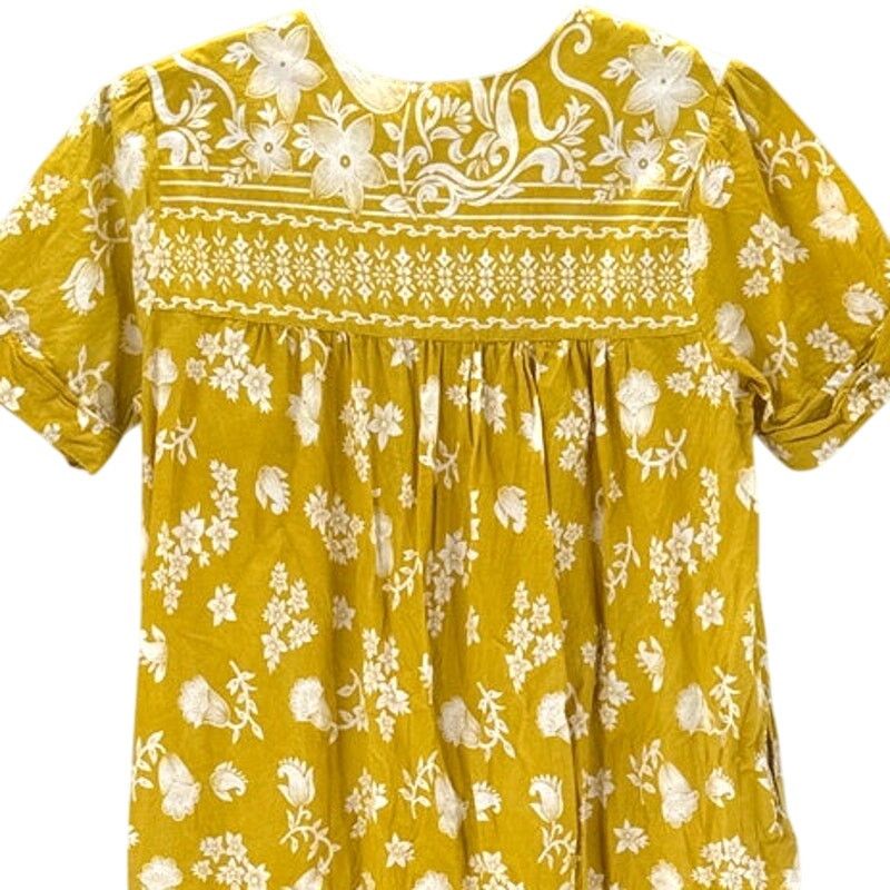 Other CW Classics House Dress Size 2X Yellow batik flowy pockets Size XXL / US 16-18 / IT 52-54 - 8 Thumbnail