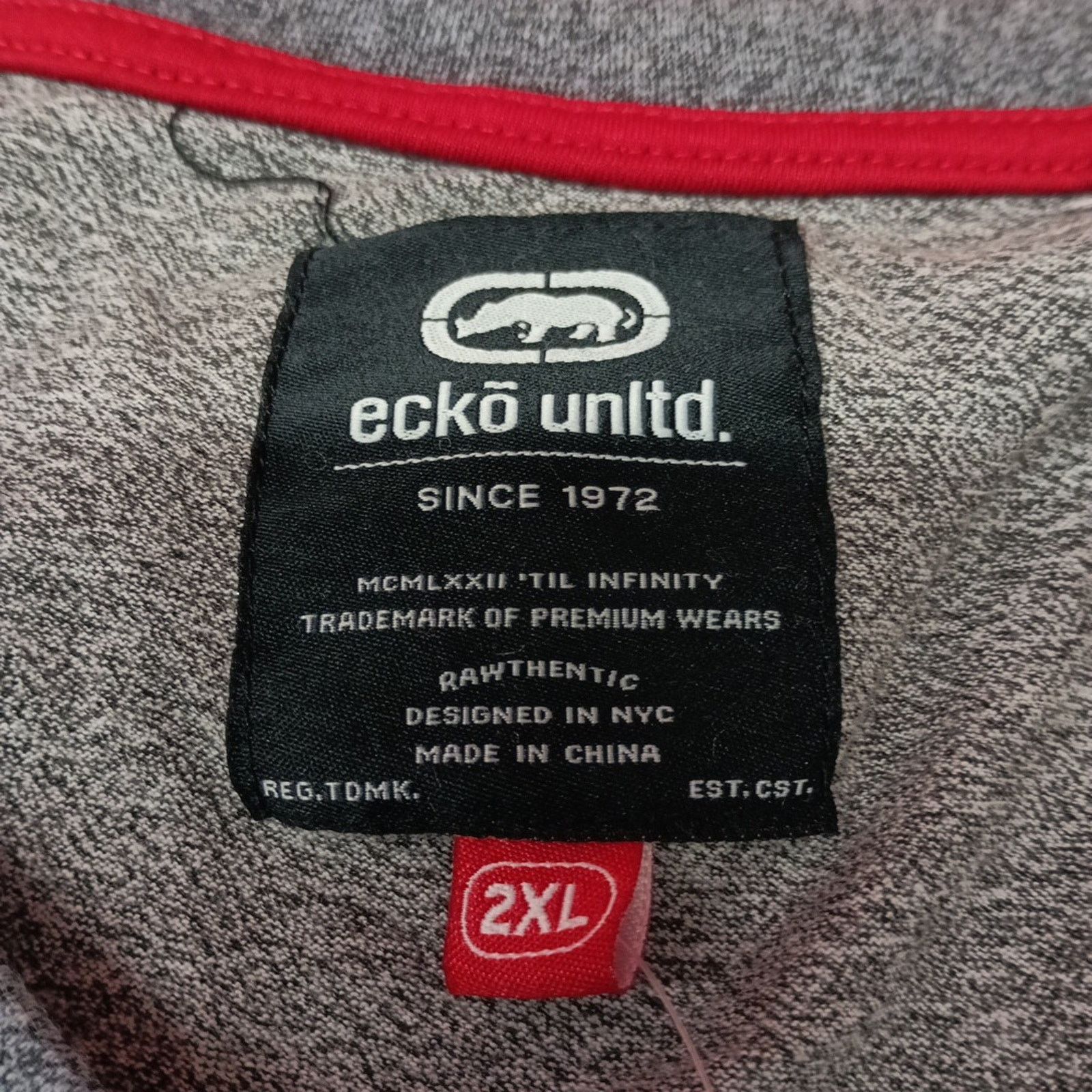 Ecko Unltd. Ecko Unltd Tank Top Men's 2XL Gray Rhino Graphic Spell Out Size US XXL / EU 58 / 5 - 3 Thumbnail