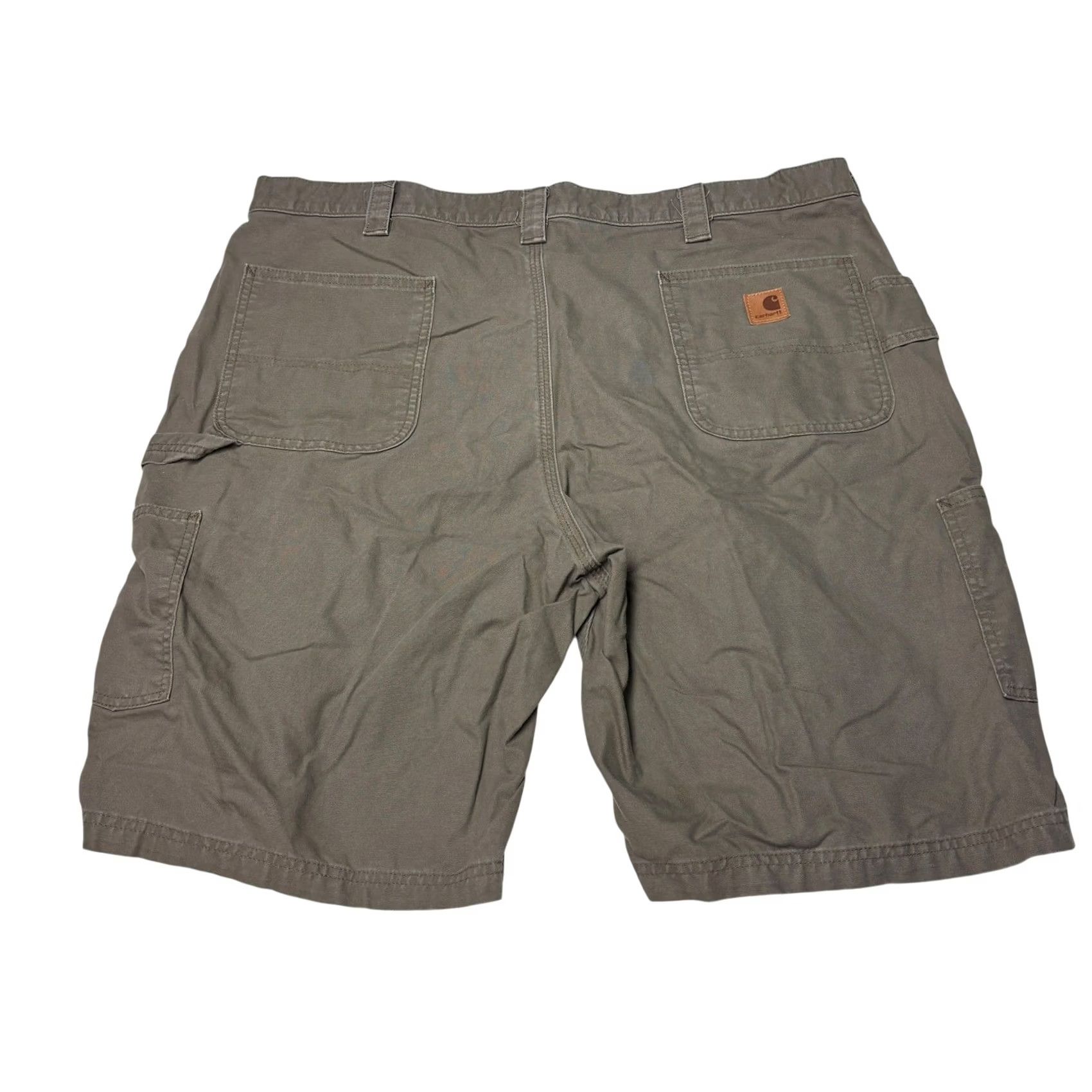Carhartt Carhartt B147 LBR Mens Work Shorts Brown Khaki Utility Size US 44 / EU 60 - 4 Thumbnail