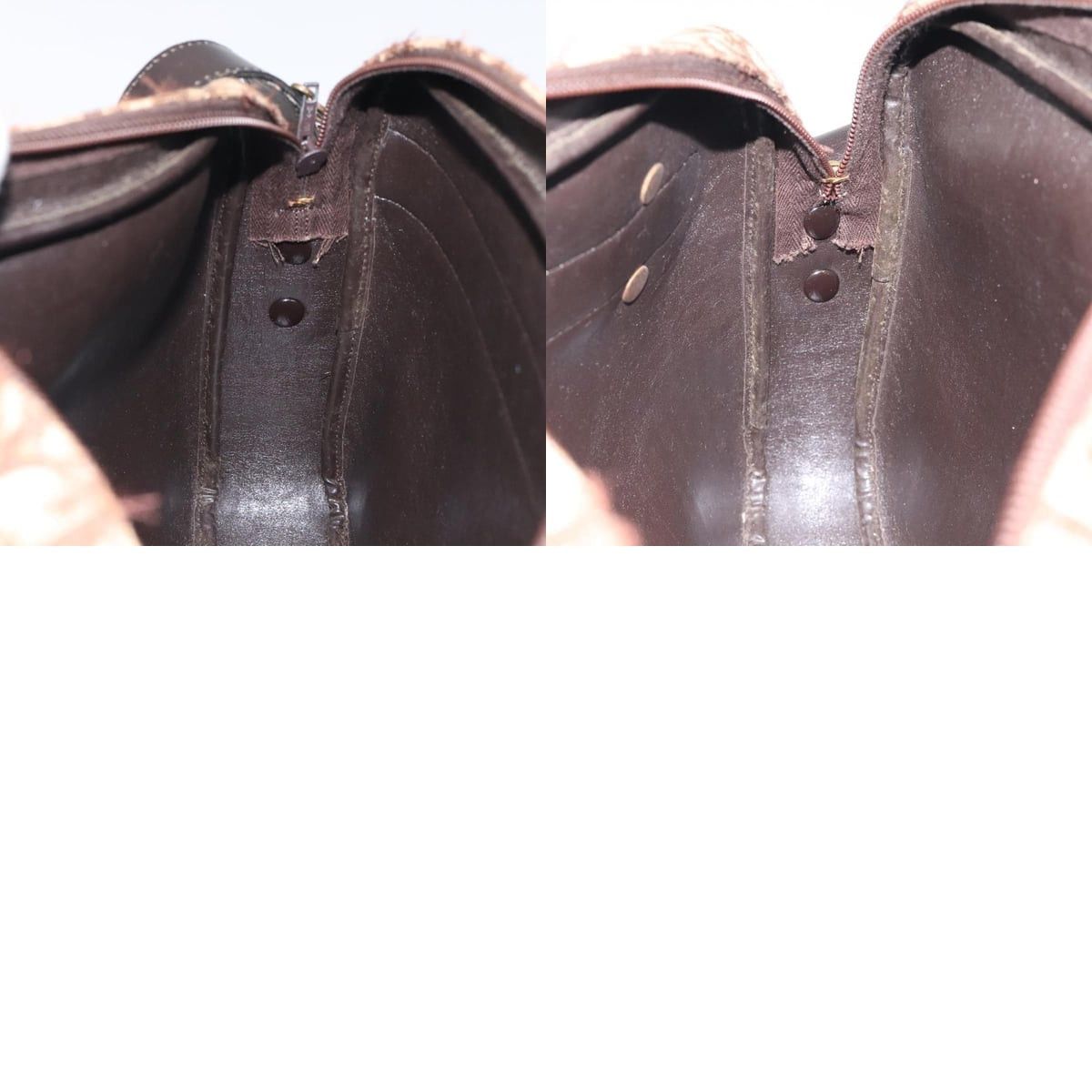 Dior DIOR Trotter Canvas Shoulder Bag Brown Gold Size ONE SIZE - 12 Thumbnail