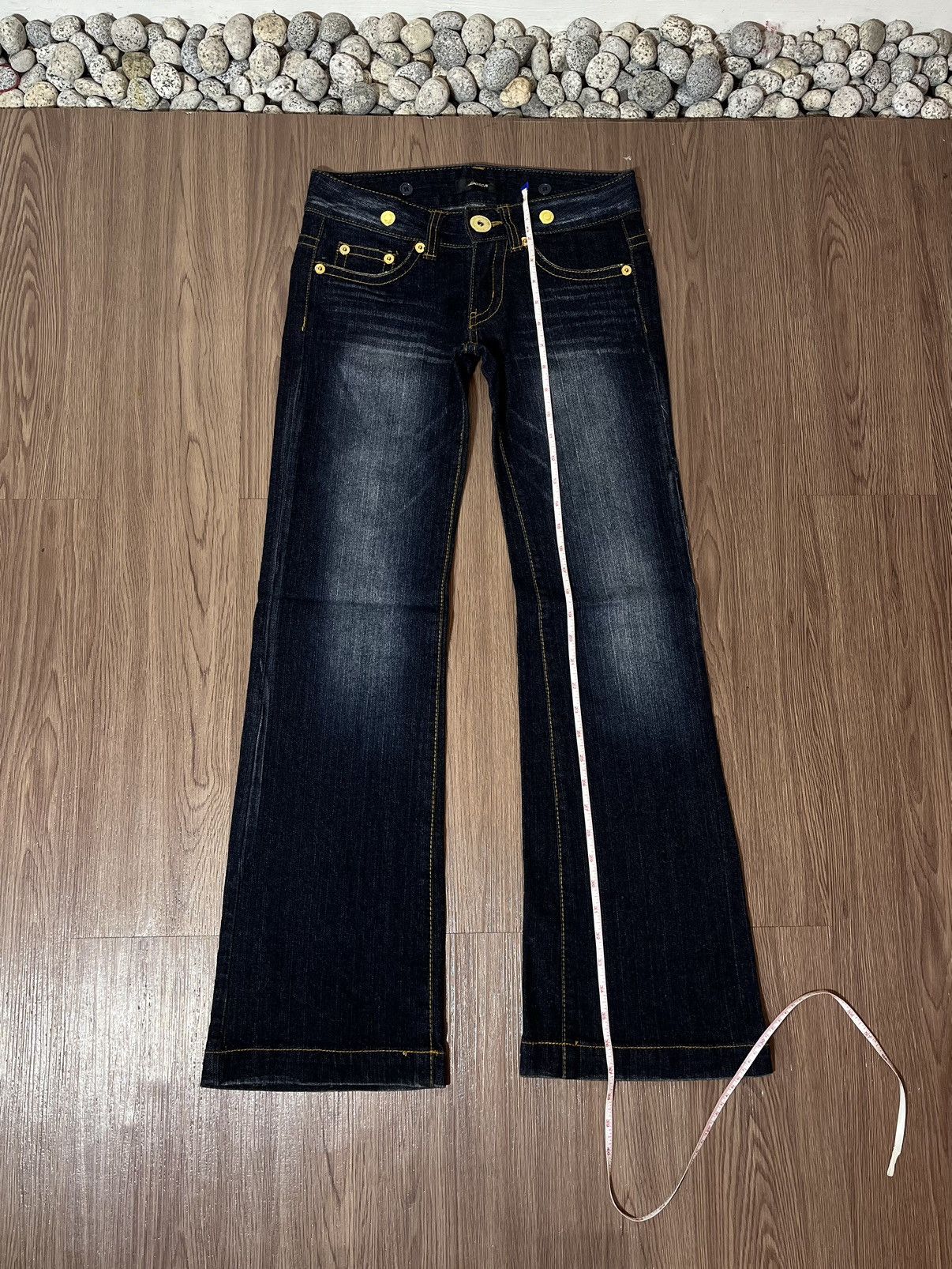 Designer × If Six Was Nine × Japanese Brand Dosch Japan low rise flare washed denim ifsixwasnine style Size US 29 - 16 Thumbnail