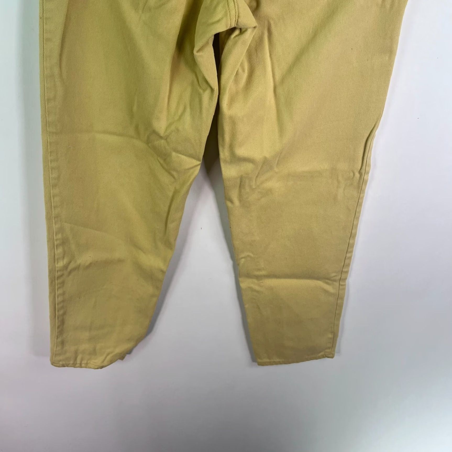 Ann Taylor VINTAGE Ann Taylor Jeans Women Size 10 Yellow Denim High Rise Tapered 90s Womens Size 32" / US 10 / IT 46 - 7 Thumbnail