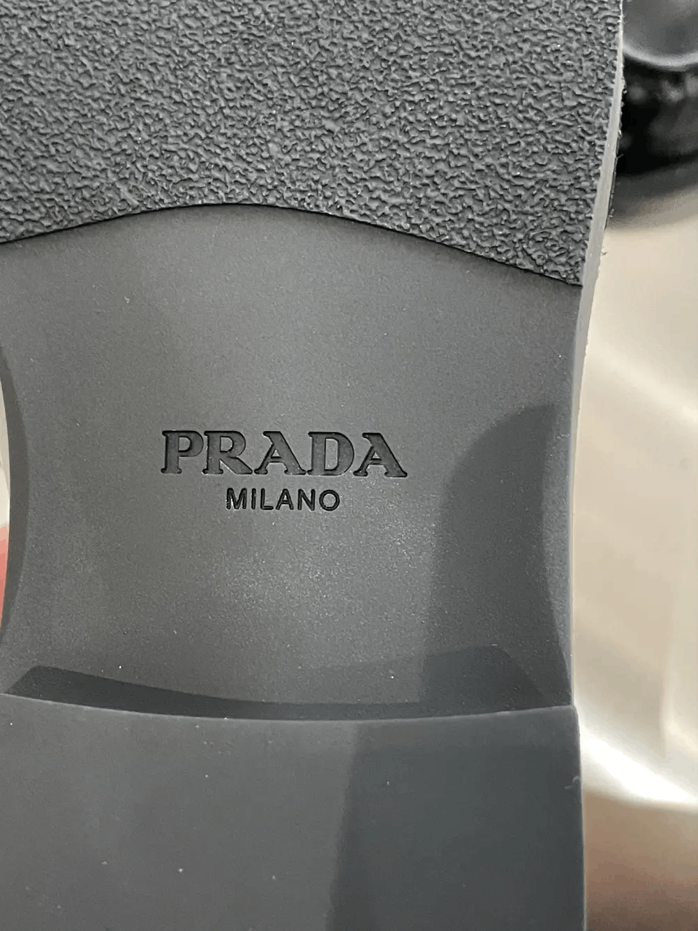 Prada Prada Triangle Logo Leather Flat Shoes Size US 7.5 / IT 37.5 - 6 Thumbnail