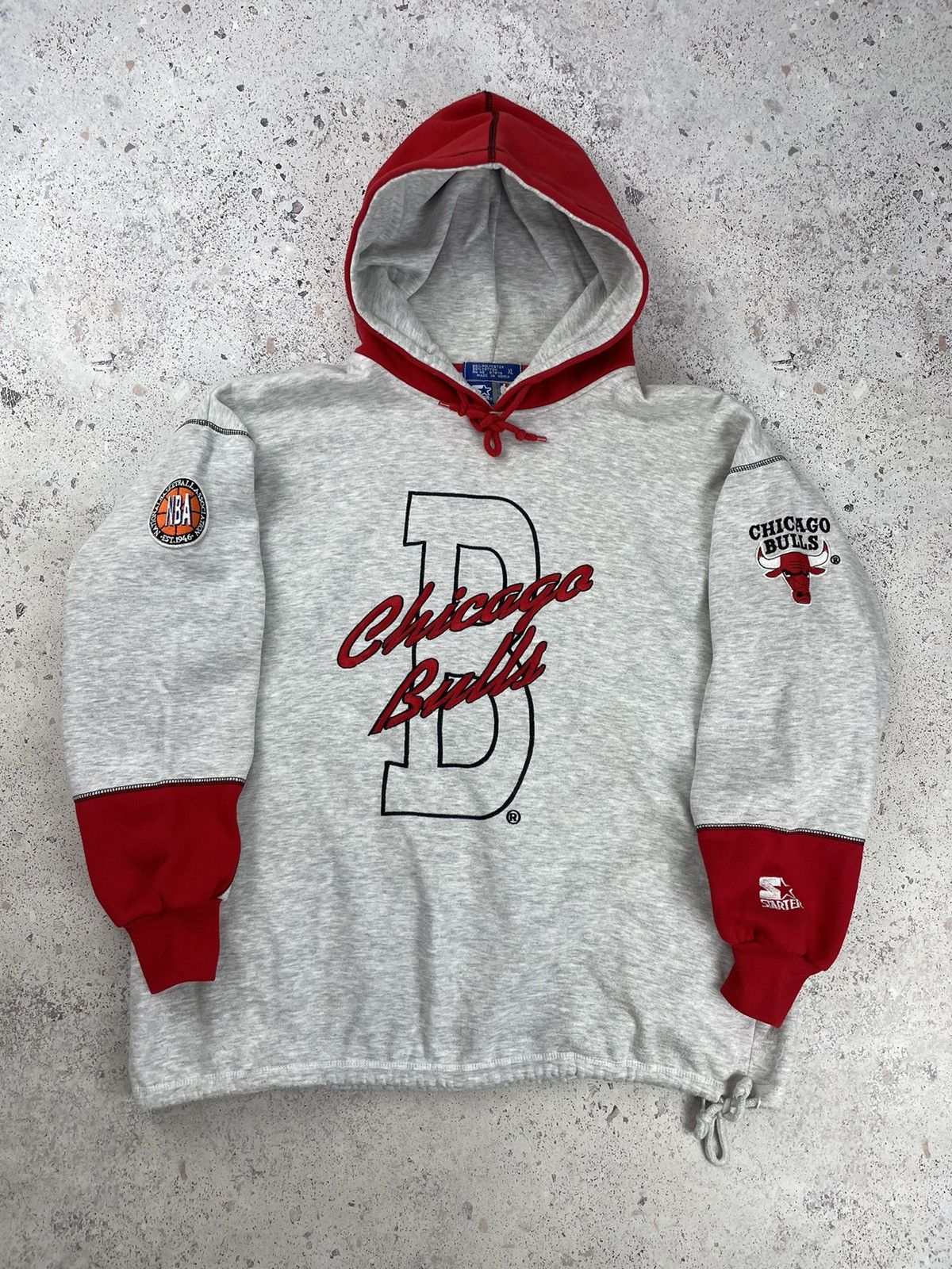 Vintage Chicago Bulls Starter Pullover Hoodie Jersey