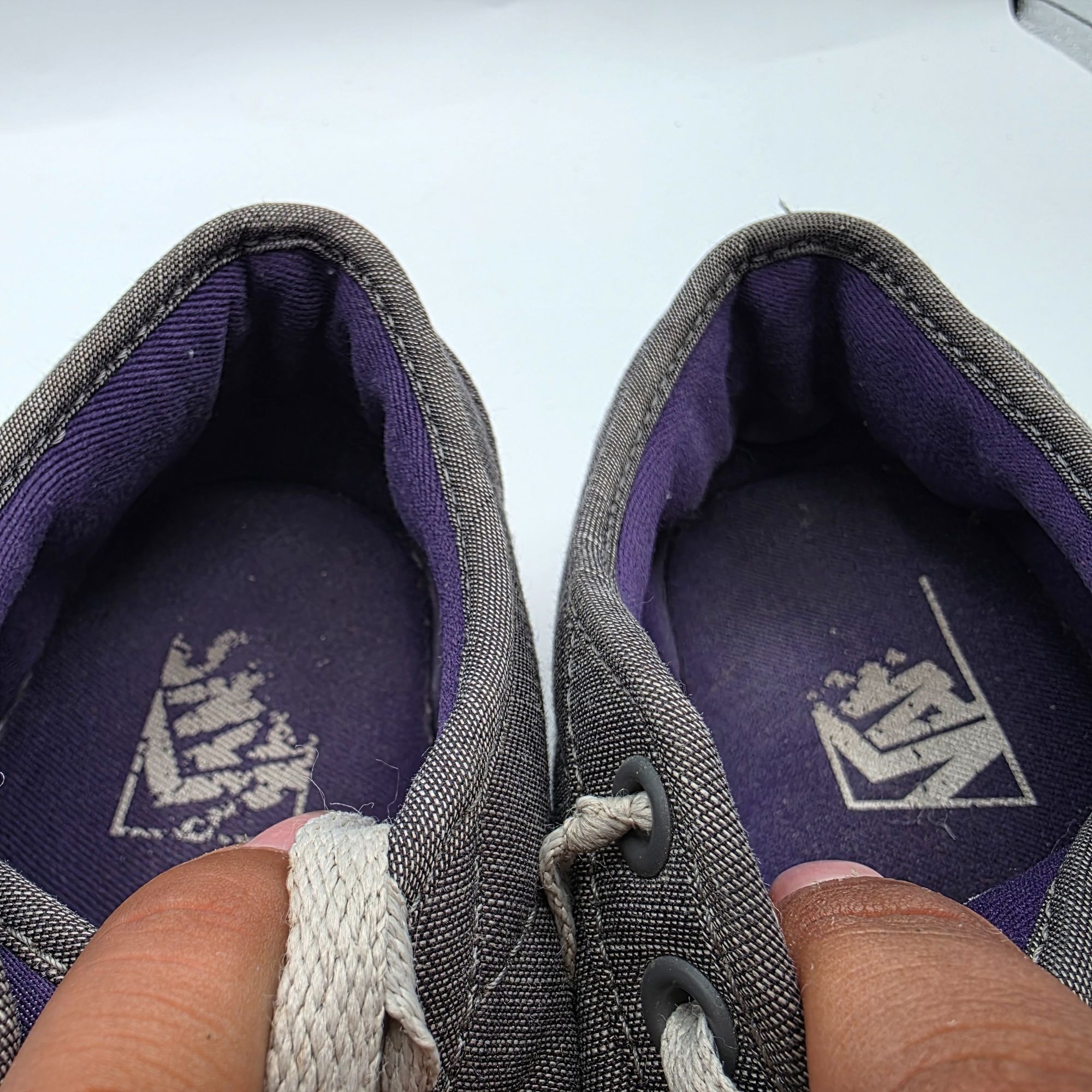 Vans Vans Atwood Womens Size 8 Gray Purple Sneaker Shoes Skateboa Size US 8 / EU 41 - 9 Thumbnail