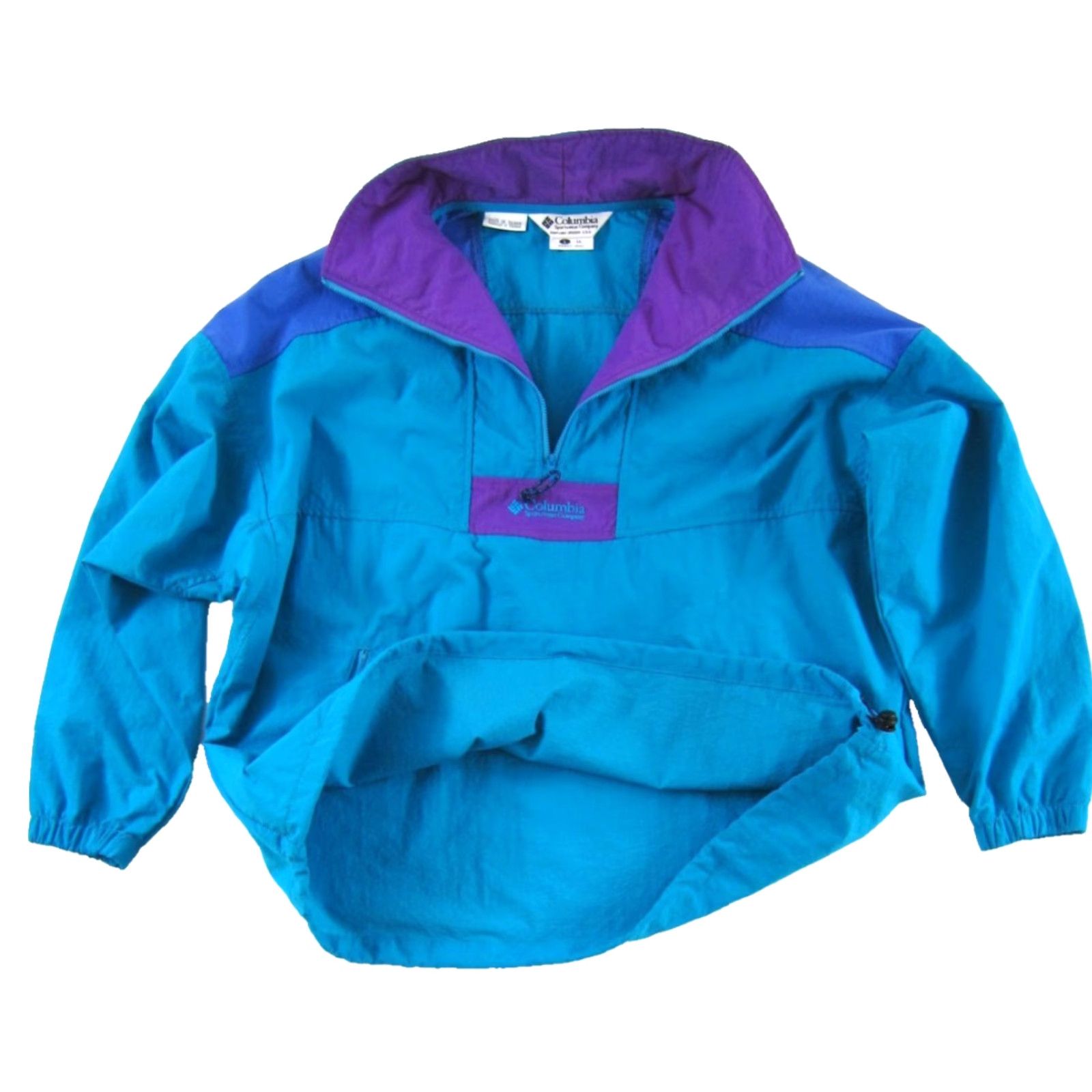 Vintage VINTAGE Columbia 100% Nylon Blue Purple Pullover Windbreaker Jacket Women L-XL Size L / US 10 / IT 46 - 6 Thumbnail